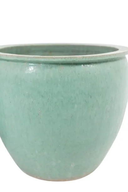 Pair Of Large Glazed Terracotta Planters. 1950s. photo buy