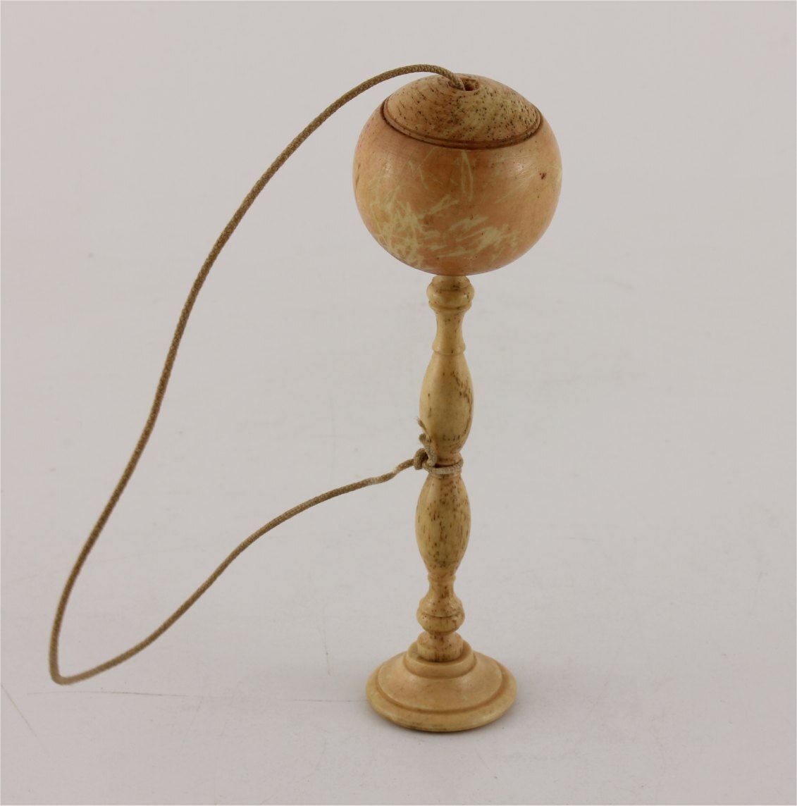 photo furniture Bone Cup & Ball Game. Bilbocatch Bilboquet Game Of Skill. C1820.