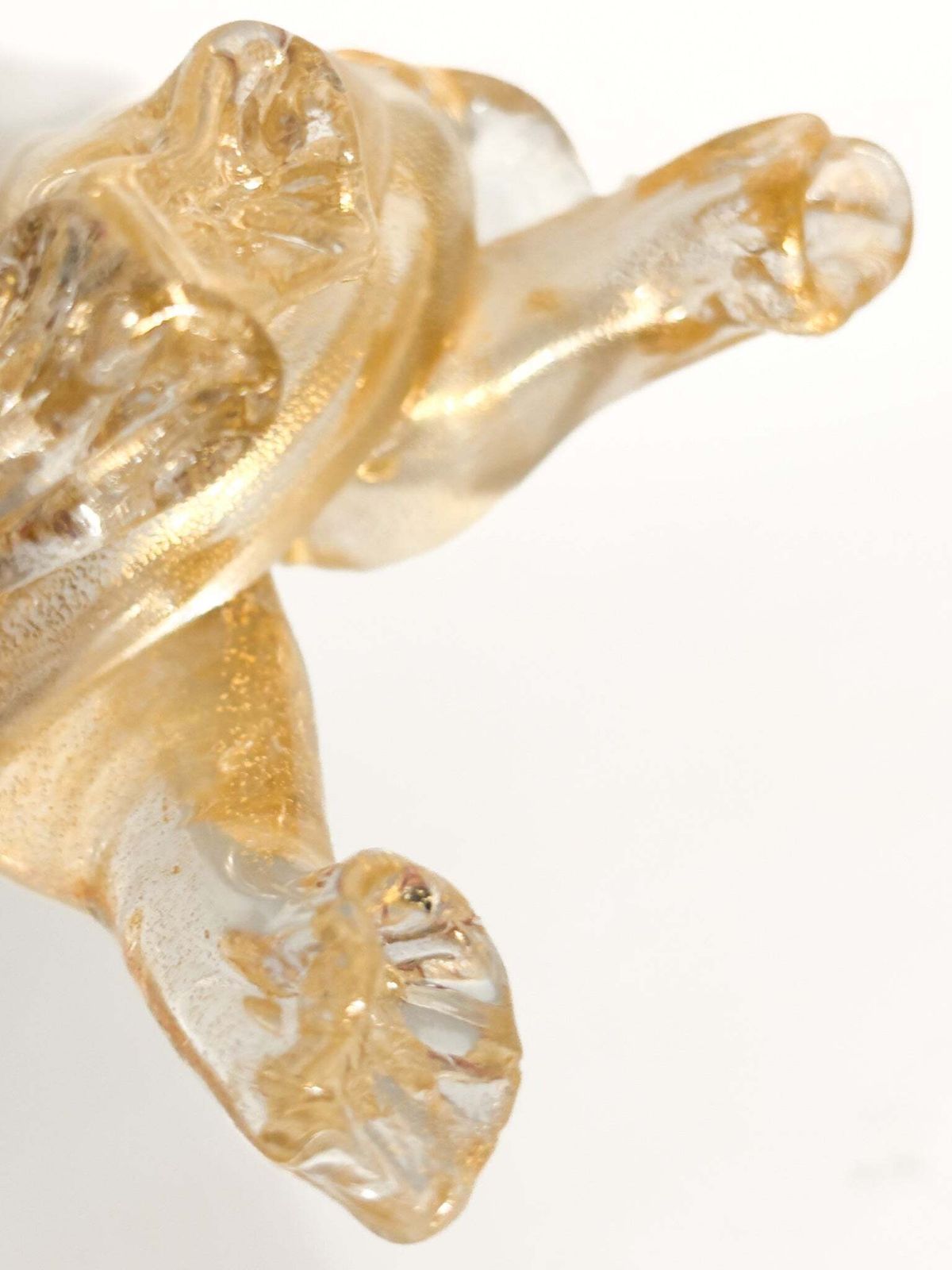 photo for sale Murano Glass And Gold Leaf Elephant Attributed To Ercole Barovier, 1930s
