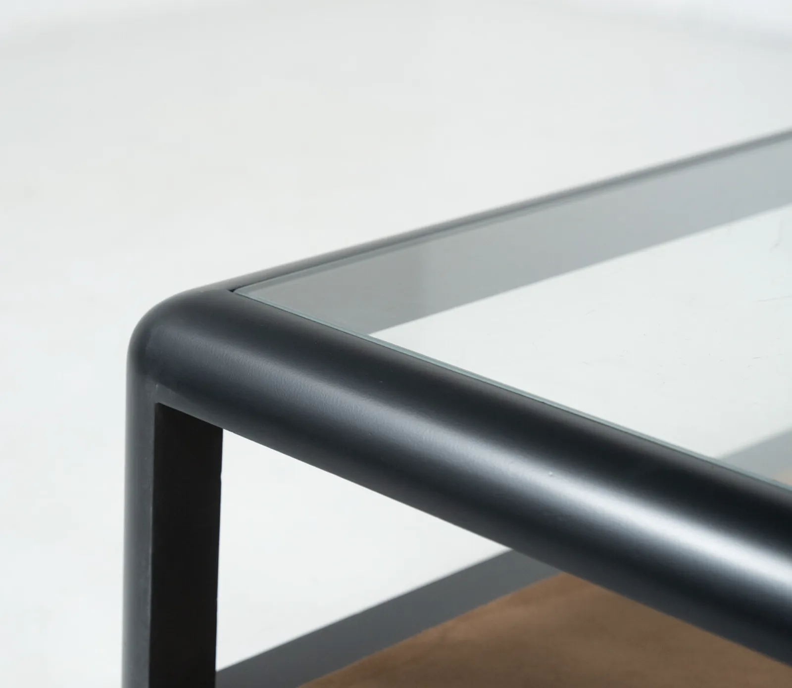 Mid Century Modern Coffee Table Attributed To Carlo Scarpa, Wood And Glass, Italy photo vinterior