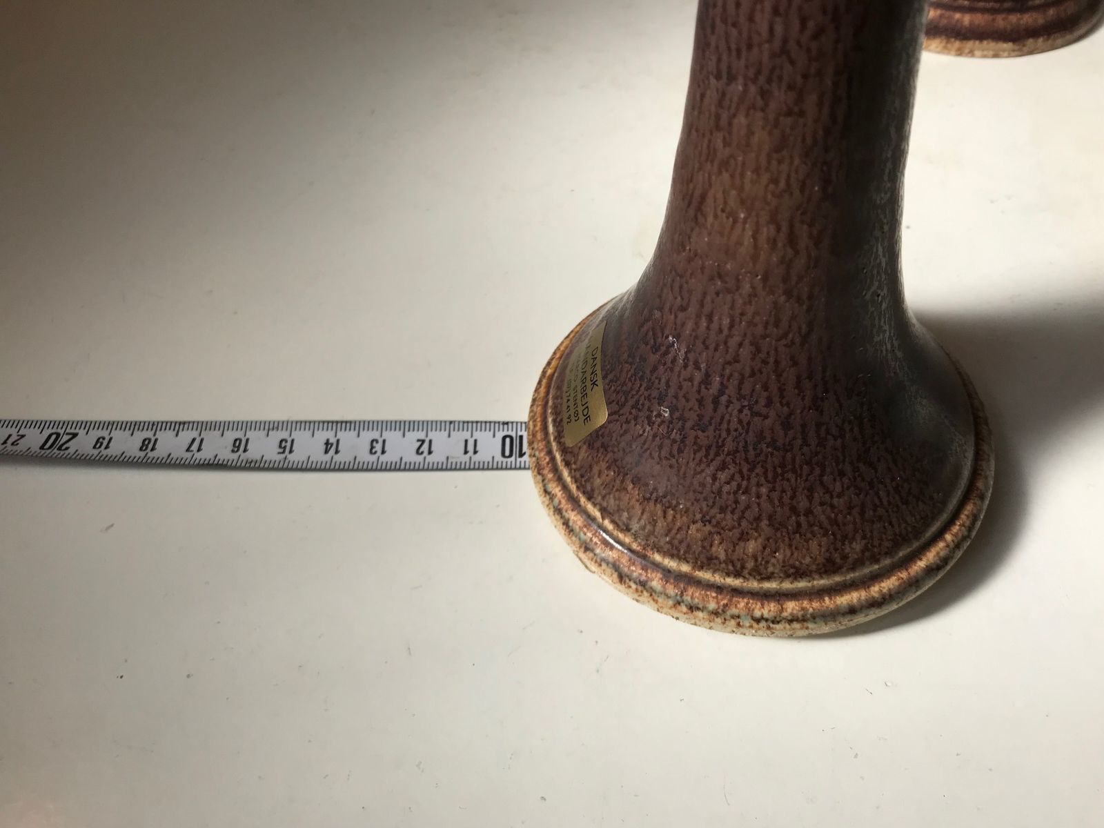 Vintage Danish Stoneware Candleholders From Marco Stentøj, 1970s, Set Of 2 photo 210.0