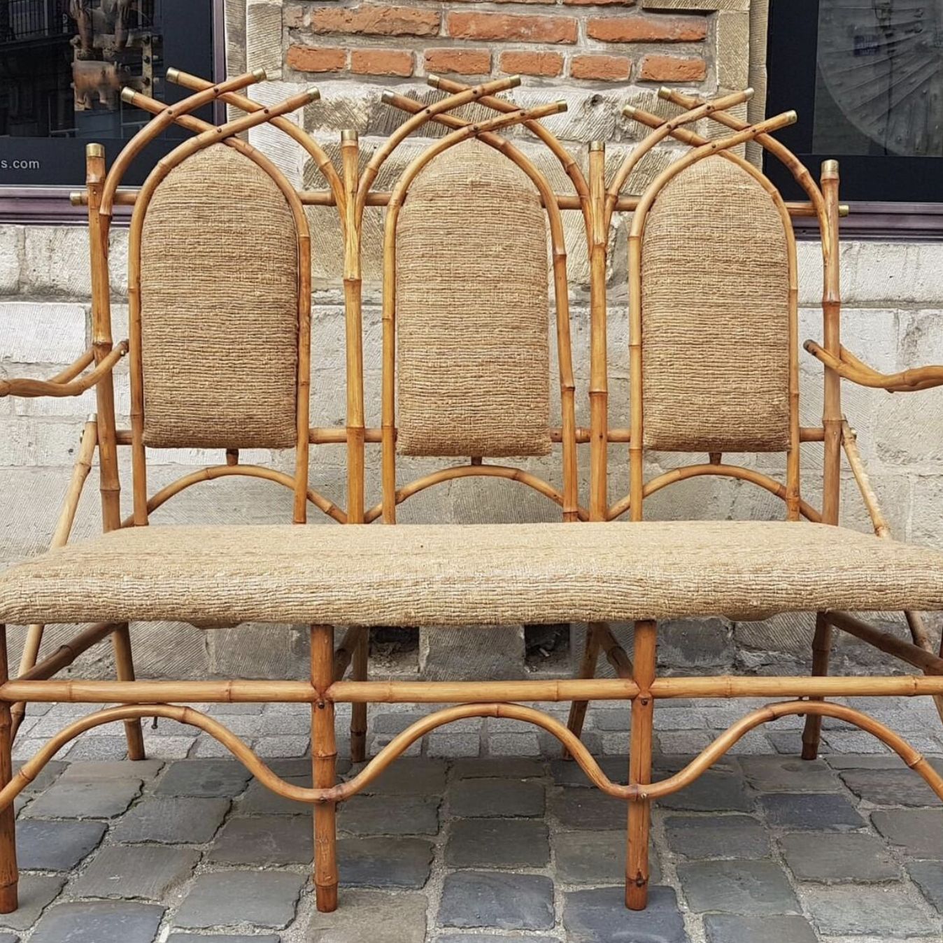 Bamboo Living Room Set By Giusto Puri Purini, 1950s photo buy