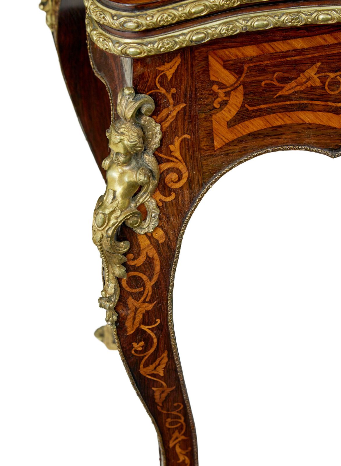 19th Century Louis XV Influenced Inlaid Card Table photo furniture