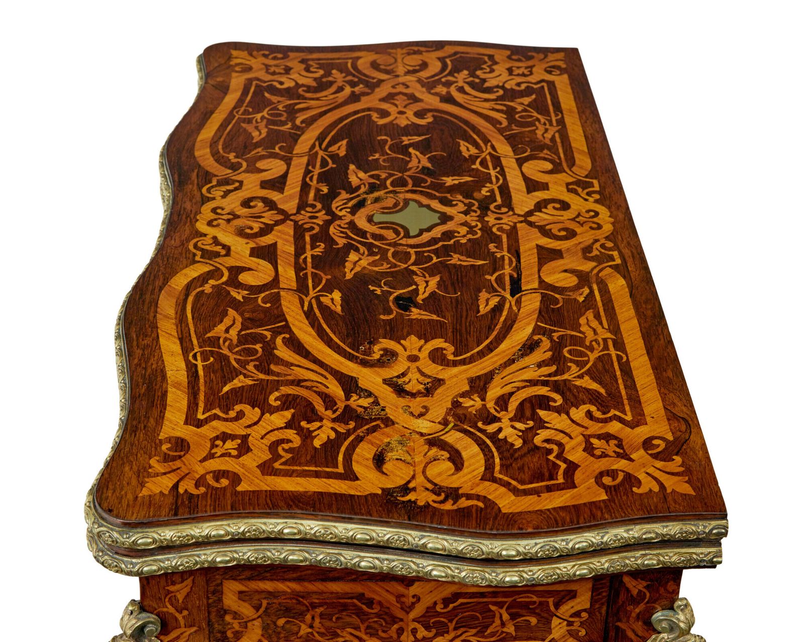 19th Century Louis XV Influenced Inlaid Card Table photo Furniture