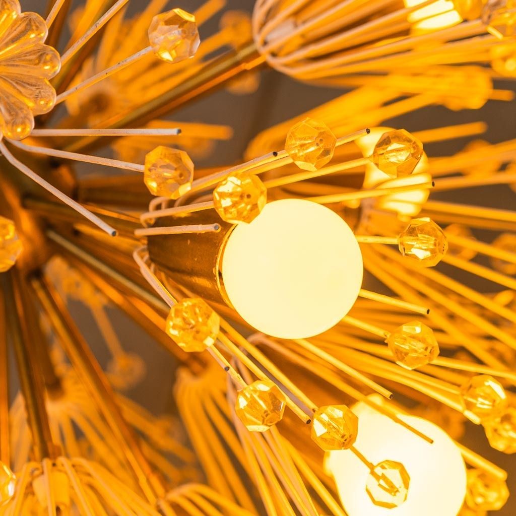 photo for sale 12 Light Sputnik Chandelier, Flacon Stejnar Nikoll Model, Vintage 1960s