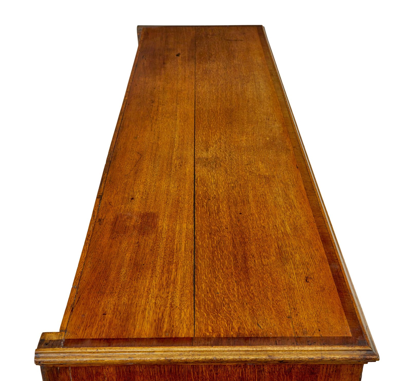 photo for sale 18th Century Inlaid Oak Lancashire Dresser Base