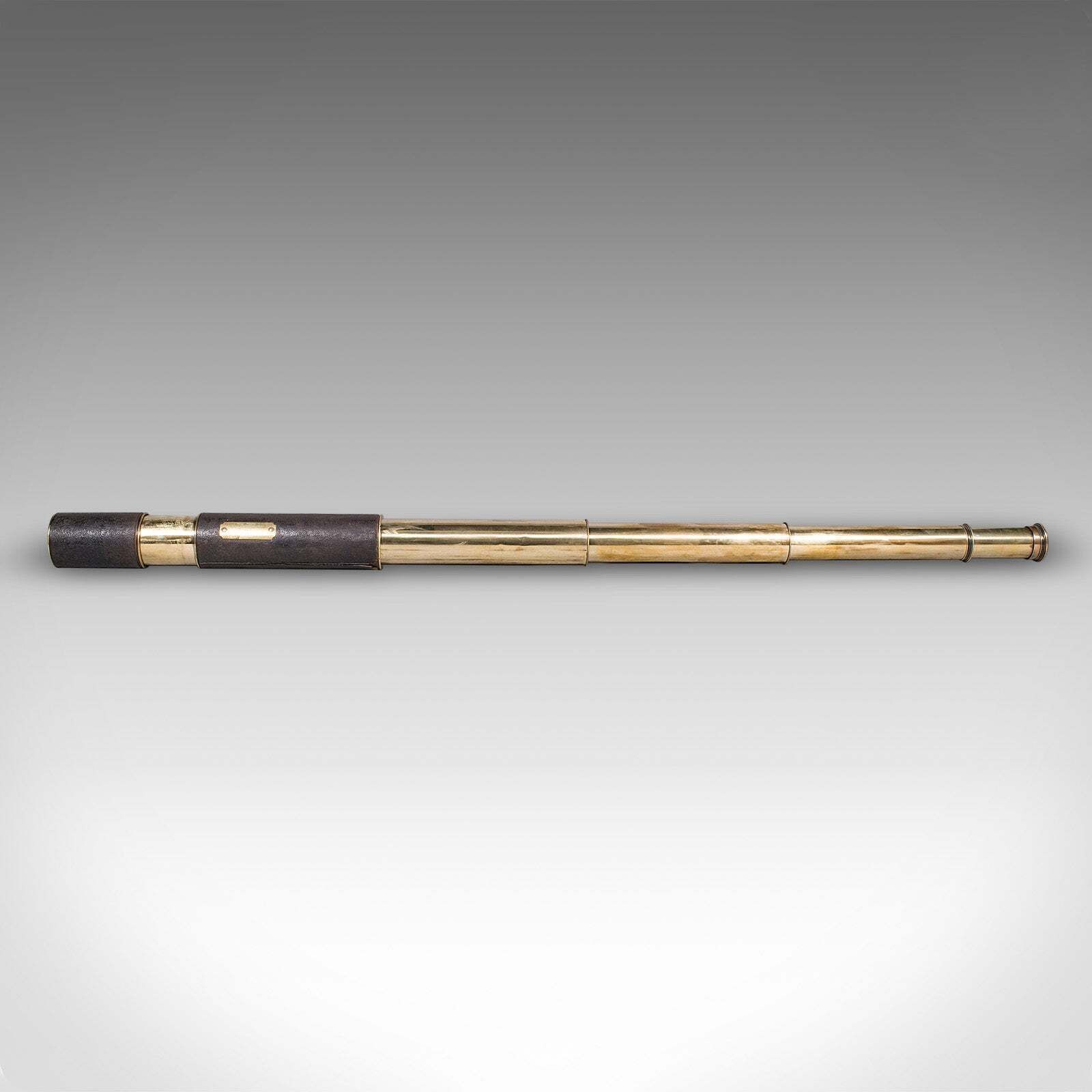 Antique Lord Bury 4 Draw Telescope, English, Terrestrial, Jh Steward, Victorian photo for sale