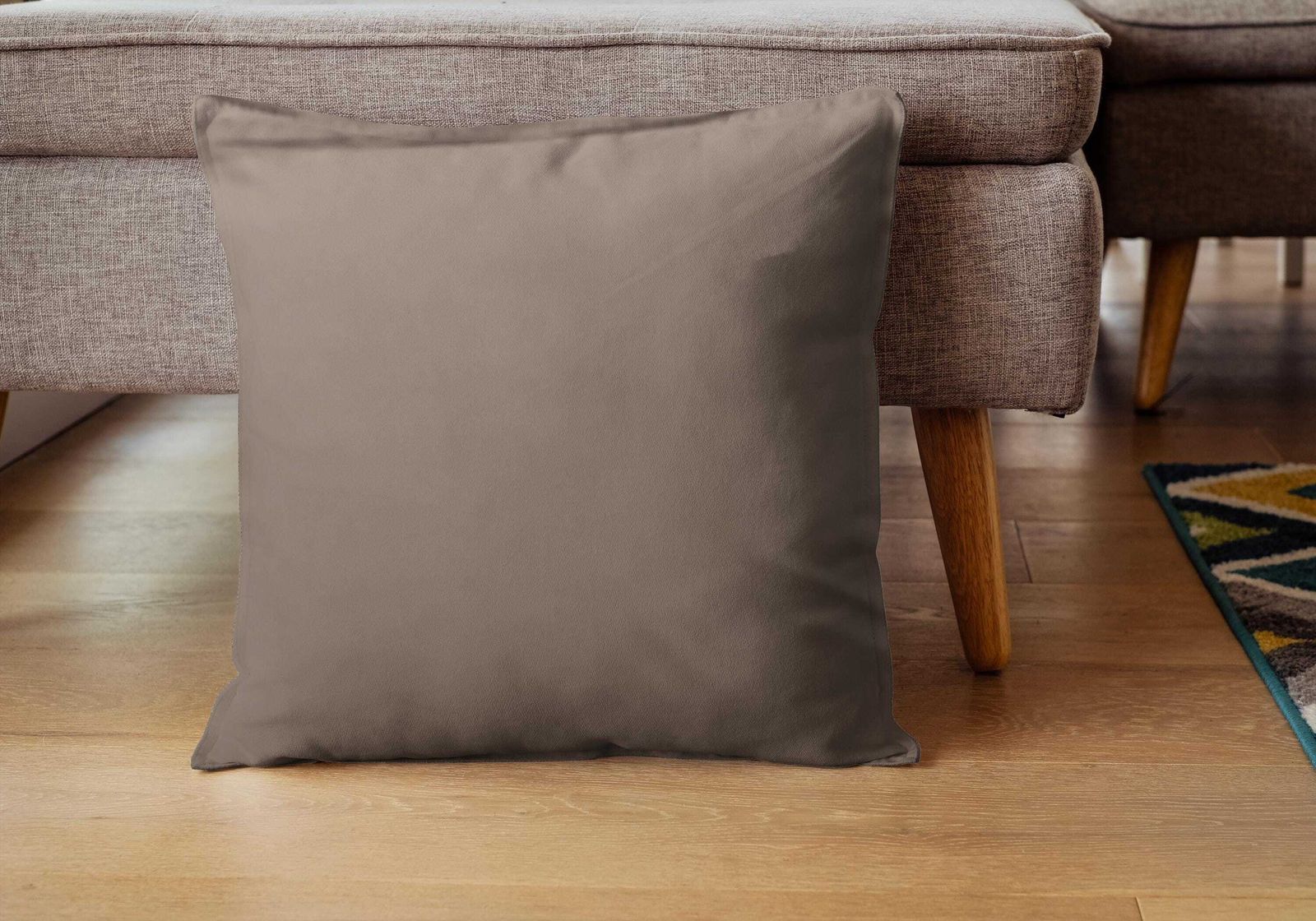Large Grey Cushion Cover, Handmade Kilim Cushion, Oriental Pillow, Hand Knotted Pillow For Sofa, Couch Pillow, Boho Cushion 60x50 Cm photo vintage