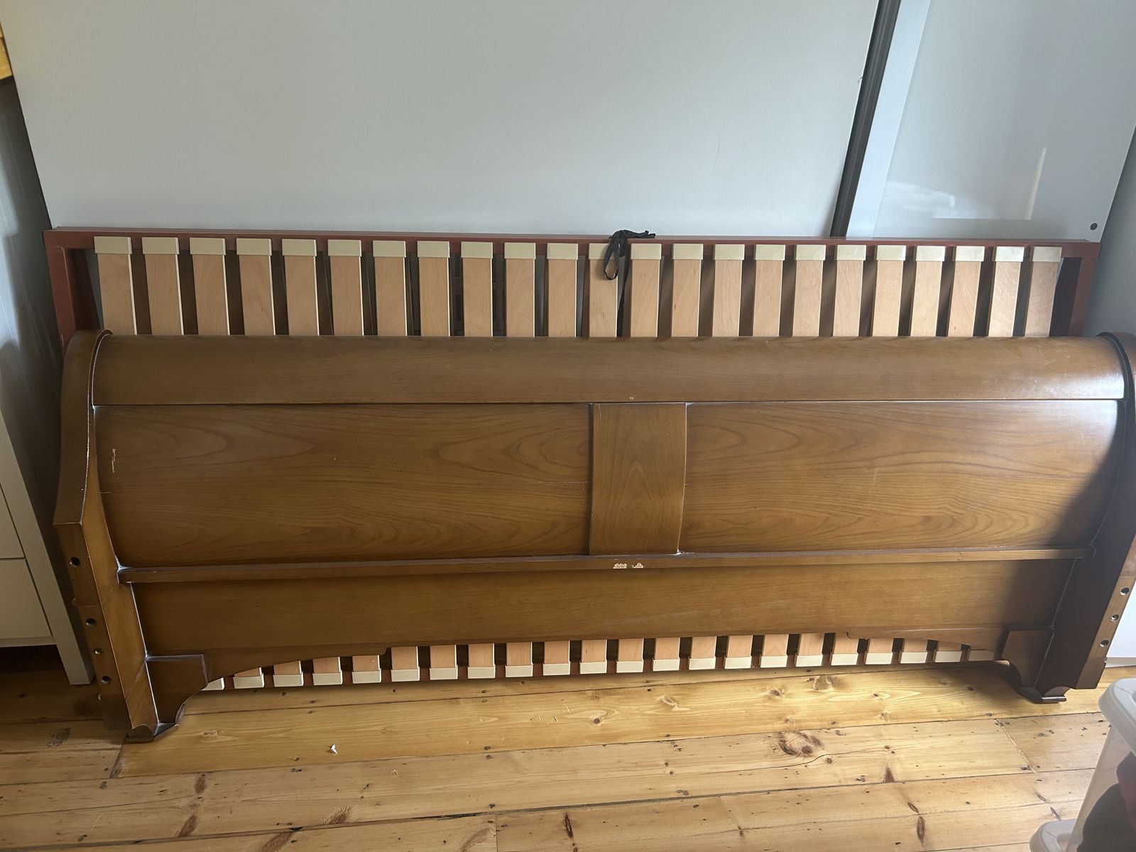 Sleigh Bed, Made In France By Grange, Louise Philippe Era, Super King Size photo for sale
