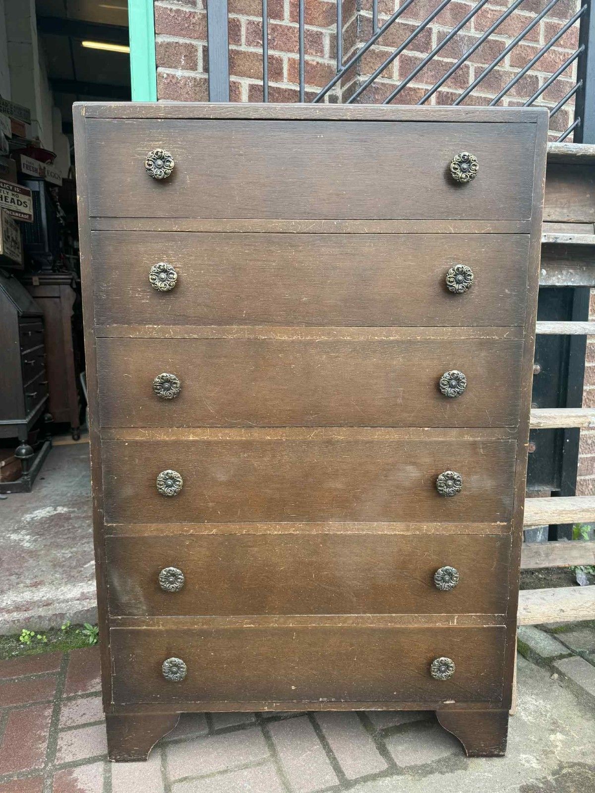 Vintage Retro Wooden Chest Of Drawers Ready To Custom Painted Using Fusion F&B
