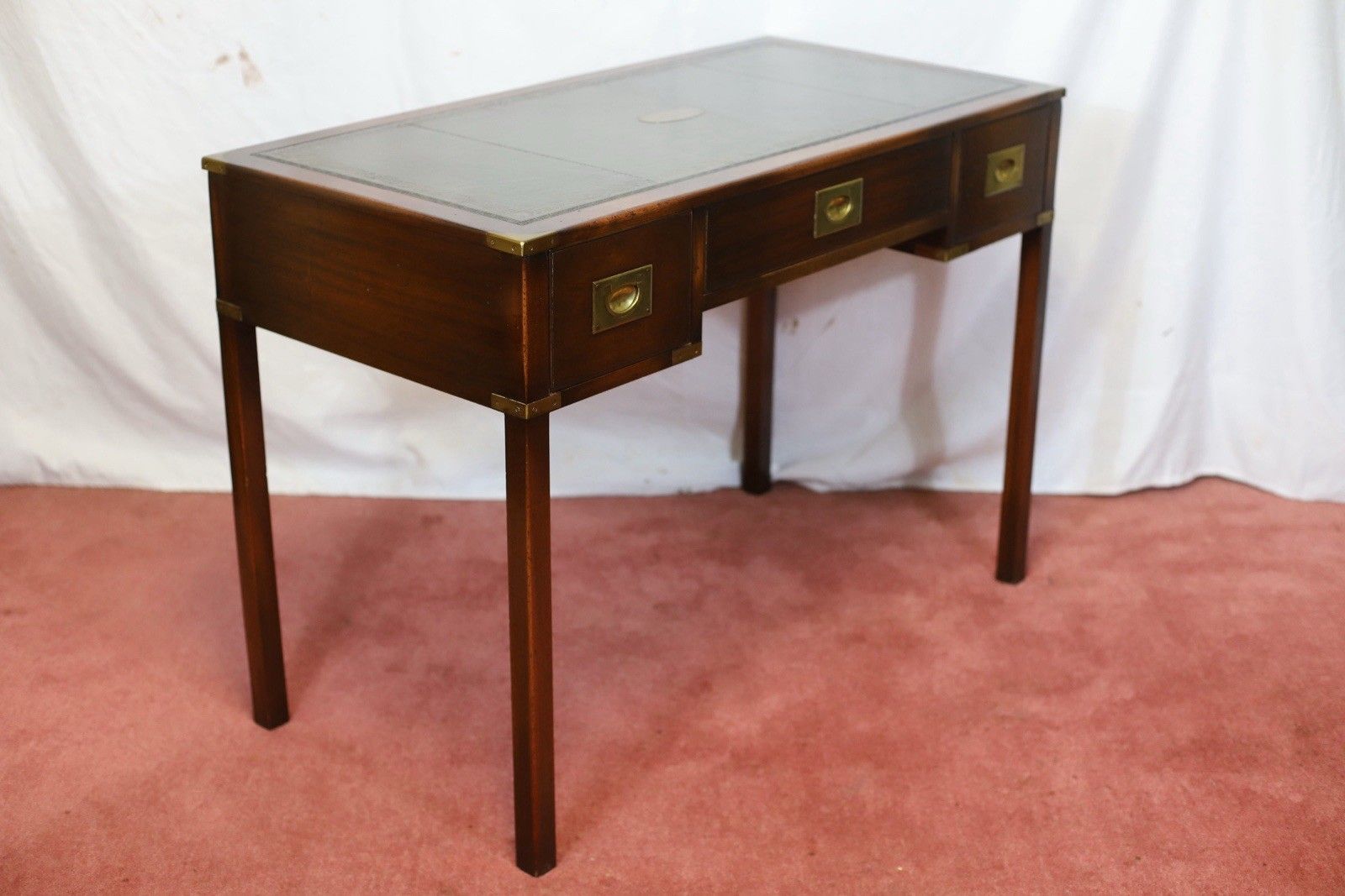 Reprodux Bevan Funnell Lovely Military Campaign Style Writing Desk photo buy