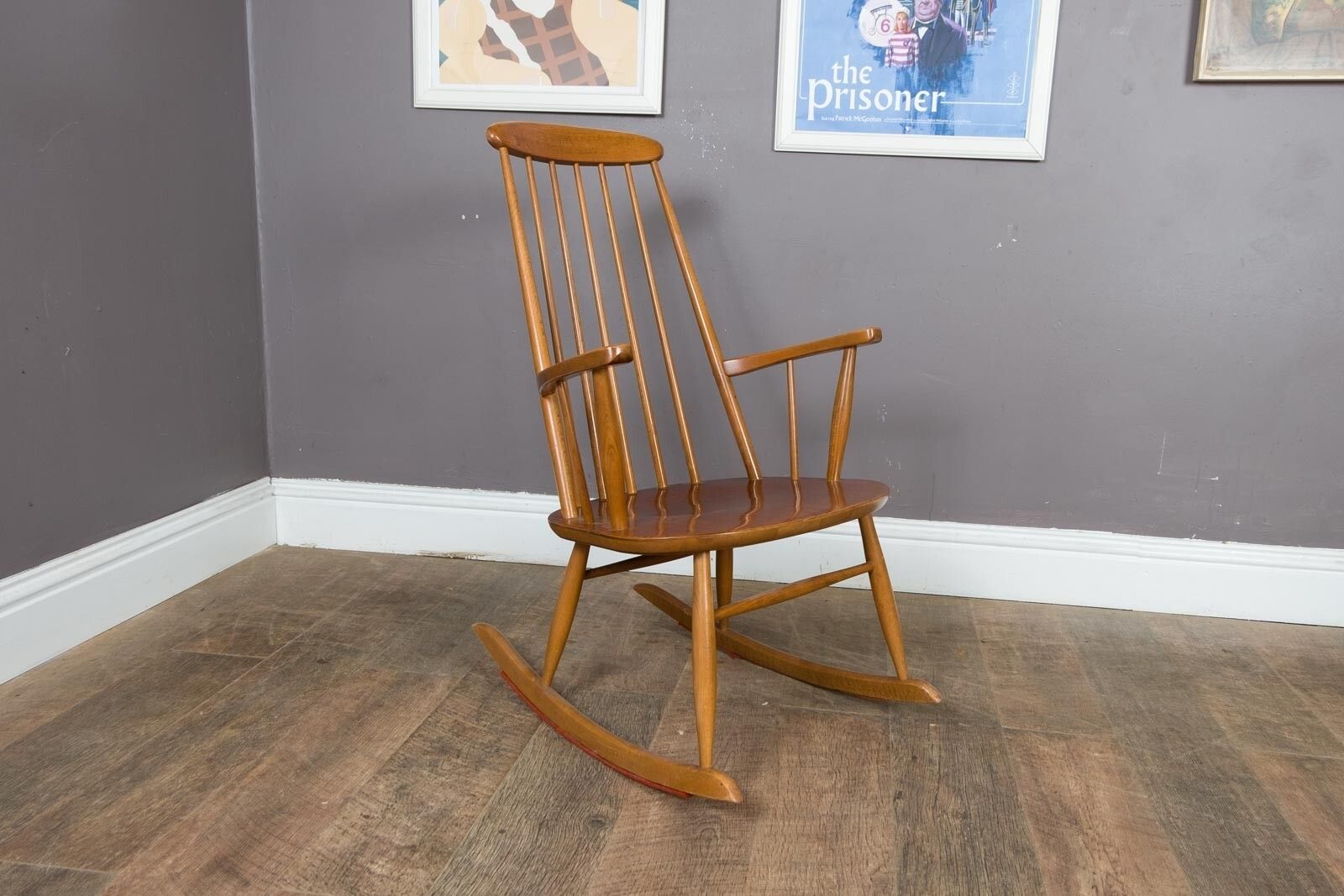 Vintage Retro Mid Century Stoe Danish Style Rocking Chair photo 200.0