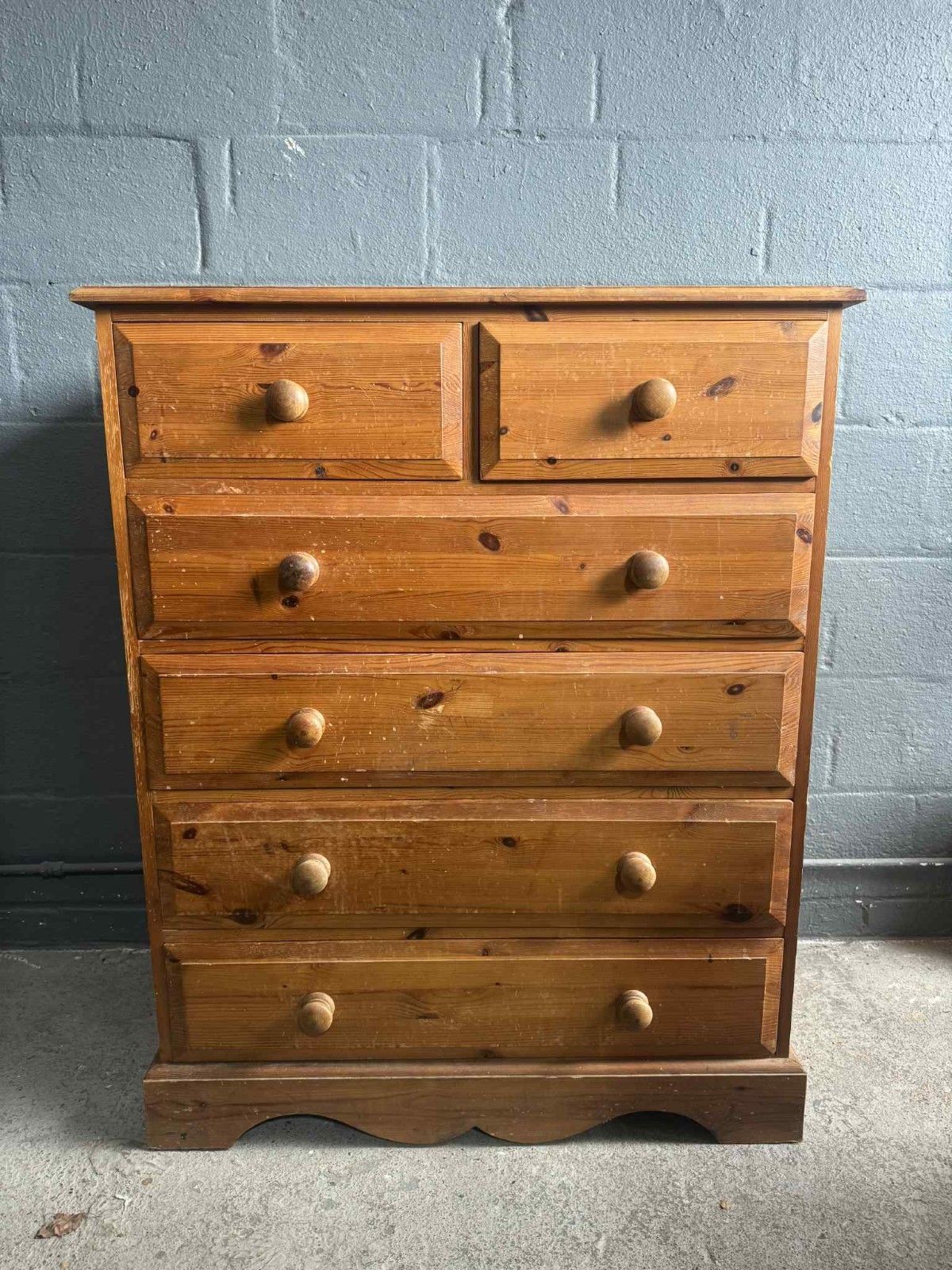 Quality Solid Pine Chest Of Drawers Ready To Upcycle In Fusion Paint