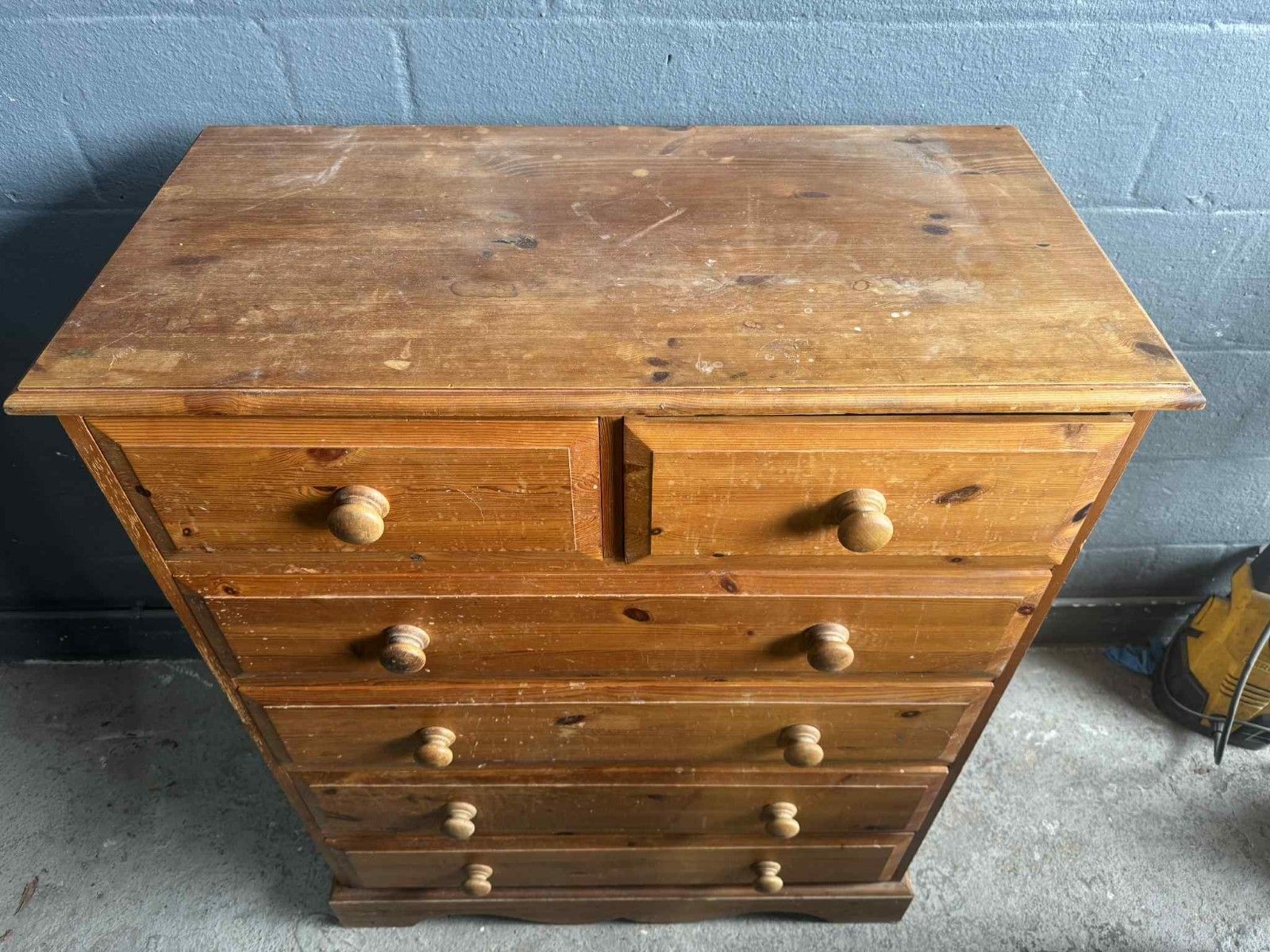 Quality Solid Pine Chest Of Drawers Ready To Upcycle In Fusion Paint photo for sale