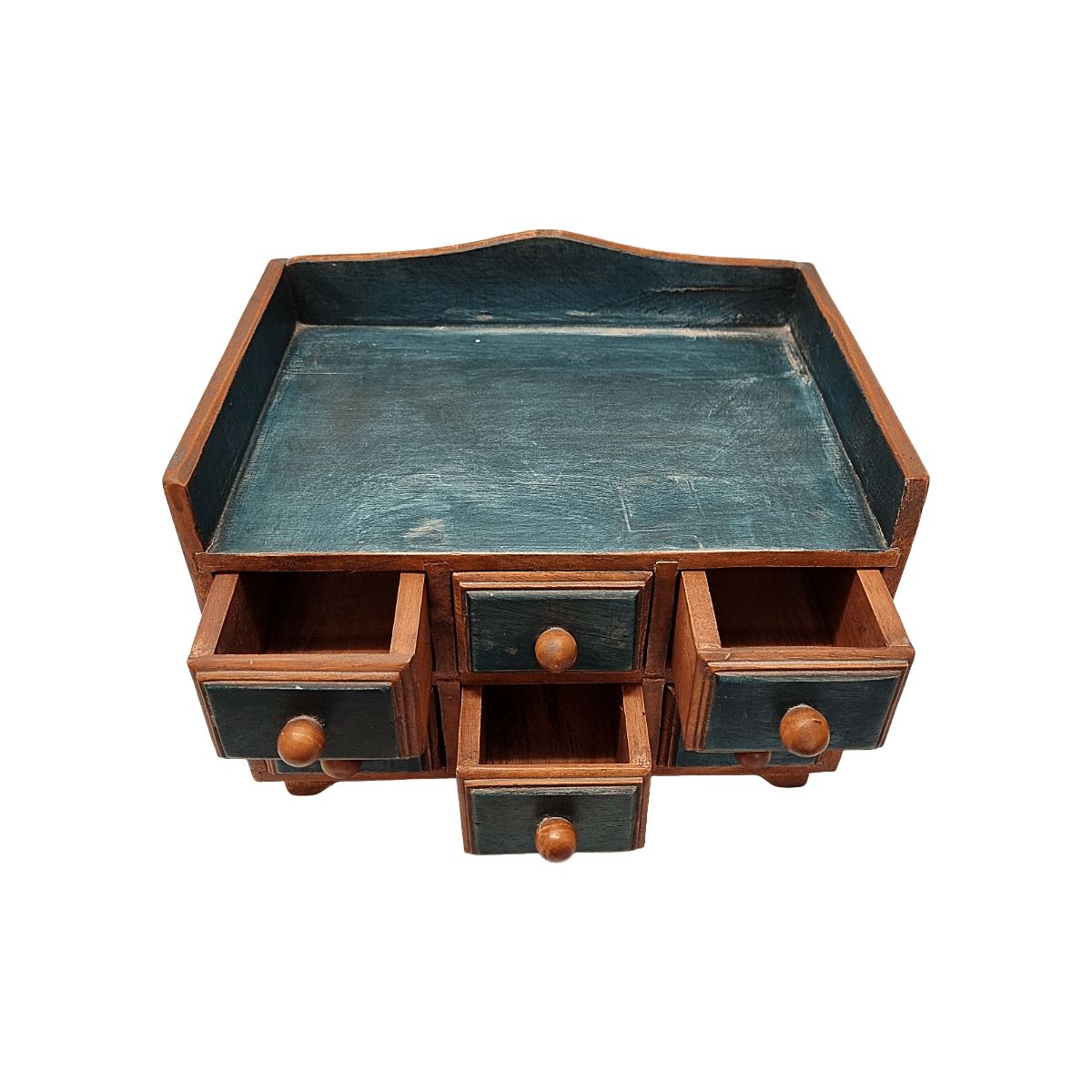 Wooden Jewelry Miniature Drawer Cabinet, 1980s photo for sale