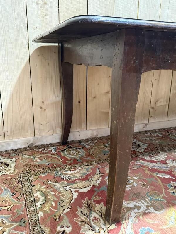 Table De Ferme De Style Louis XV En Chêne Massif 228 Cm photo furniture