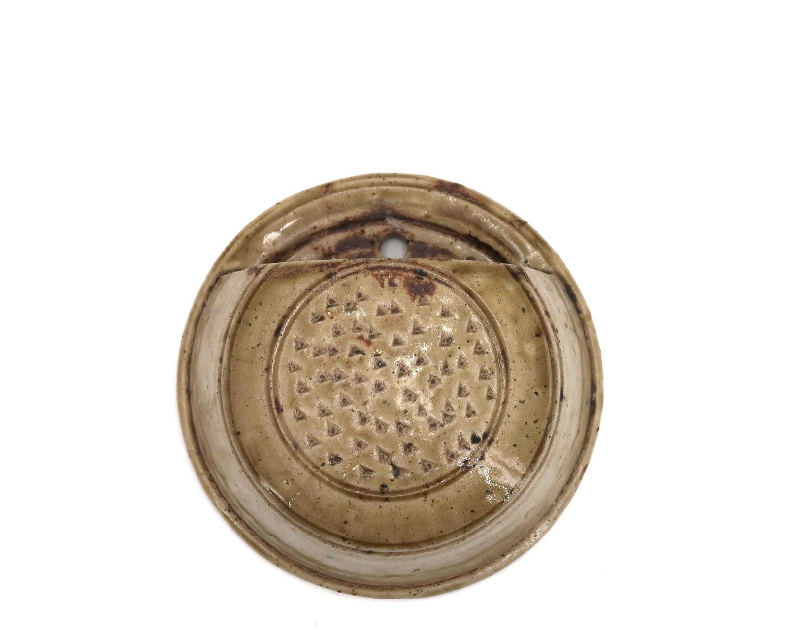 French Stoneware Ceramic Wall Vase From La Borne, 1960s / Ceramic, Farmhouse, Country, Rustic Kitchen, Wabi Sabi photo 182.0