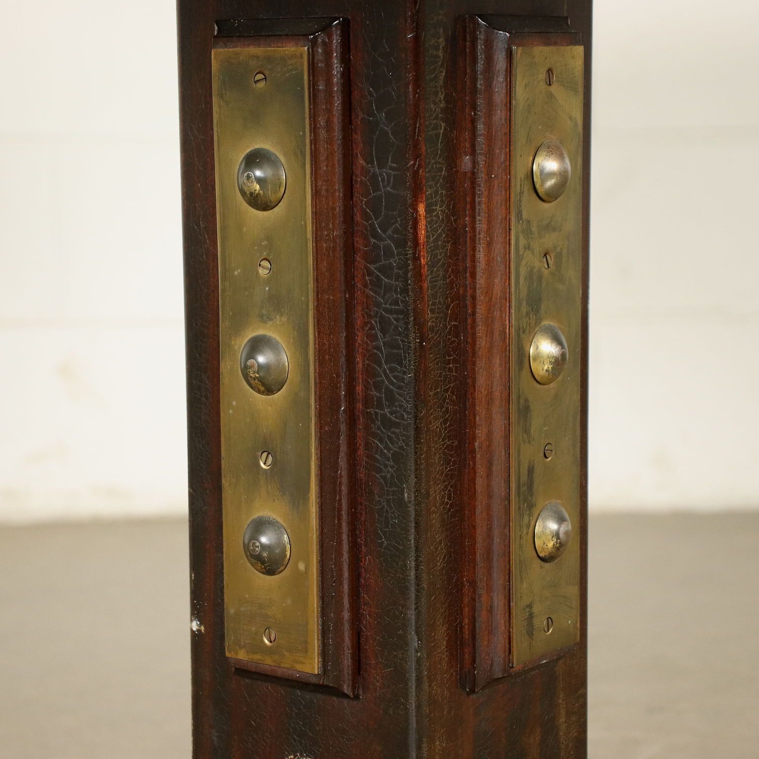 Table Mahogany Brass Mahogany Veneer Italy 1950s 1960s photo vinterior
