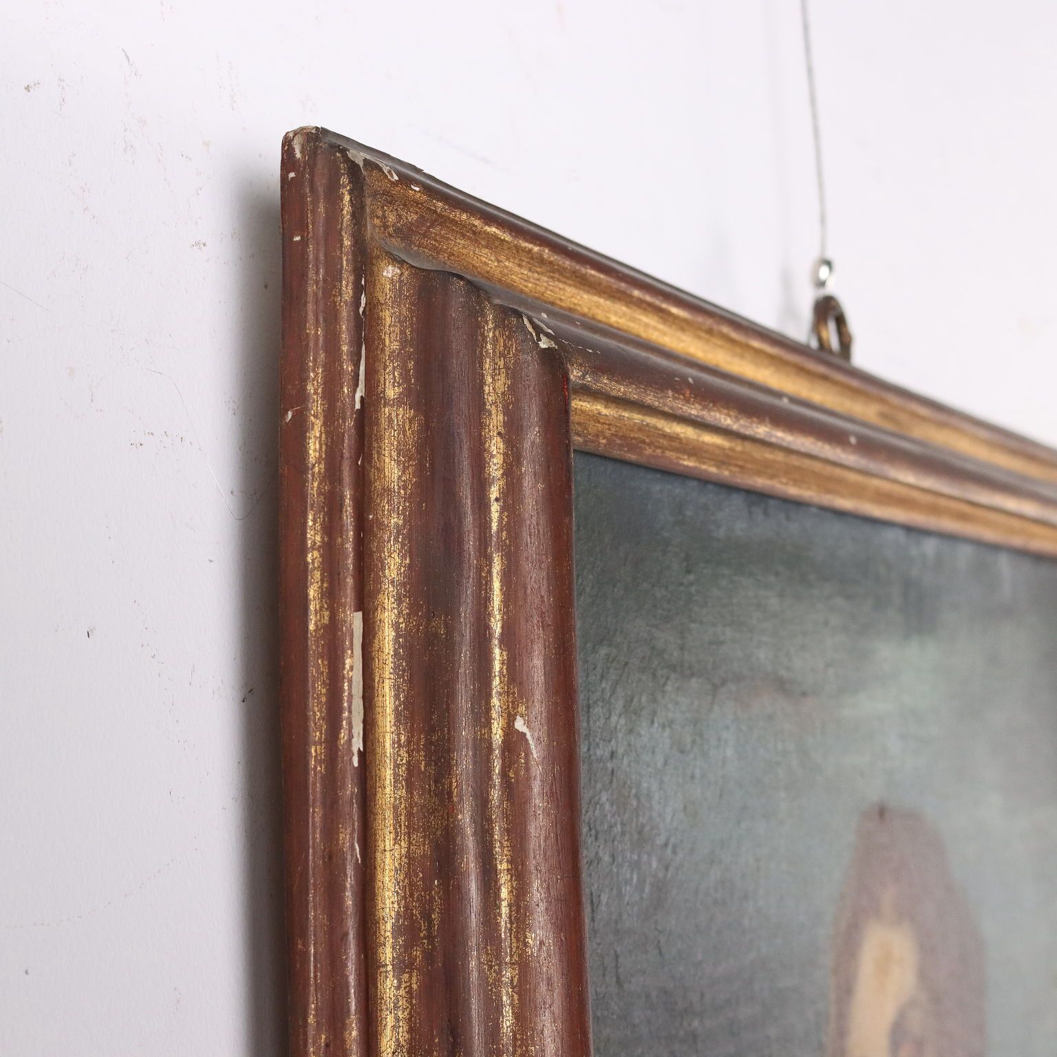 photo furniture Antique Painting Religious Subject Oil On Canvas XVII Century