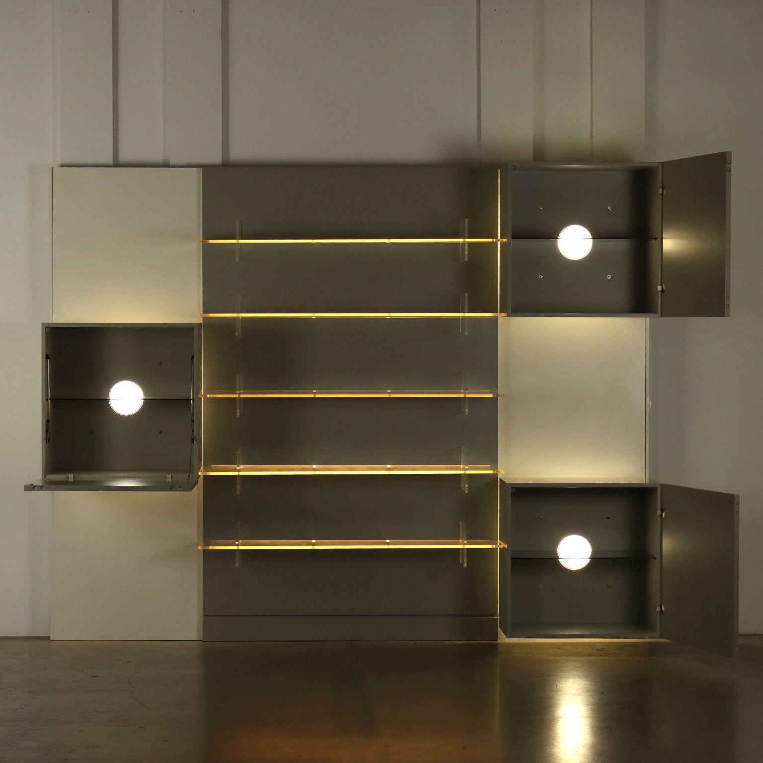 Acerbis Life Bookcase Design Roberto Monsani Vintage 1980s photo Furniture