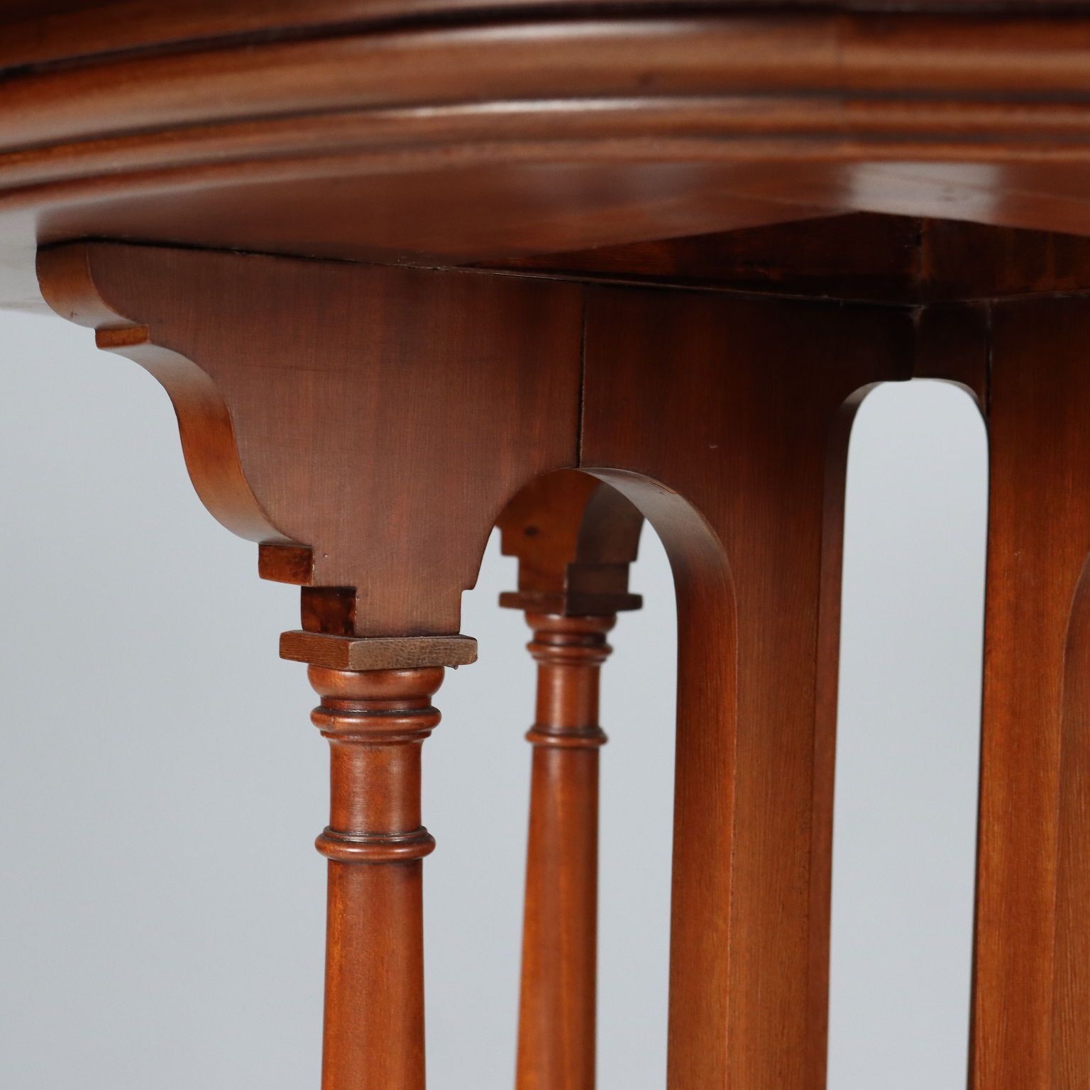 Side Table Art Deco Mahogany Crystal Italy XX Century photo vinterior