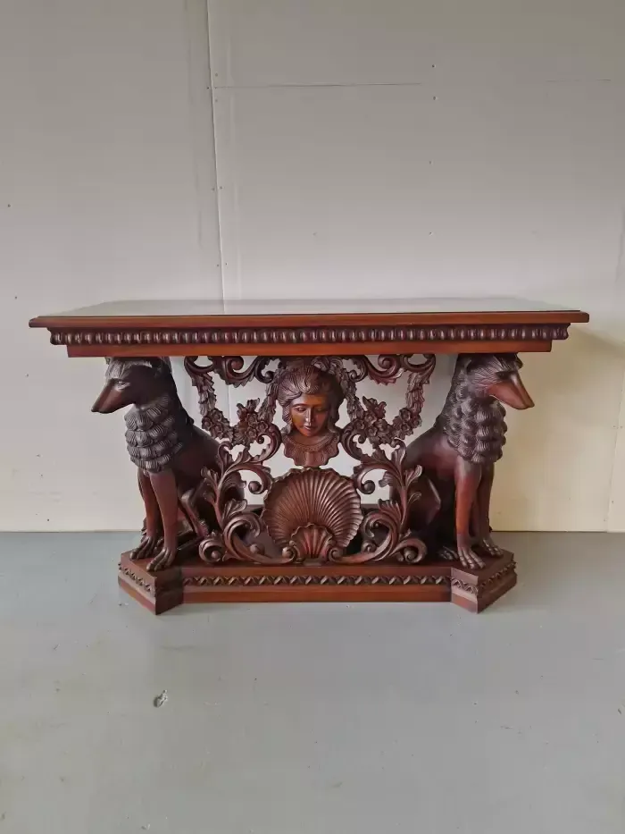 Neo Renaissance Style Mahogany Console photo buy