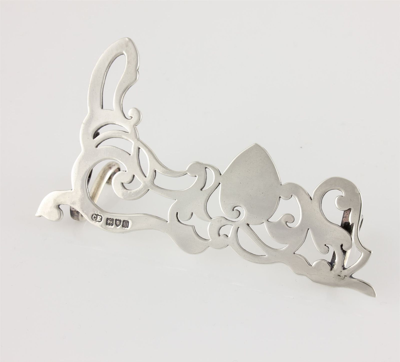 Edwardian Silver Fancy Design Menu Holder. Photograph Clip Frame. 1907. photo furniture