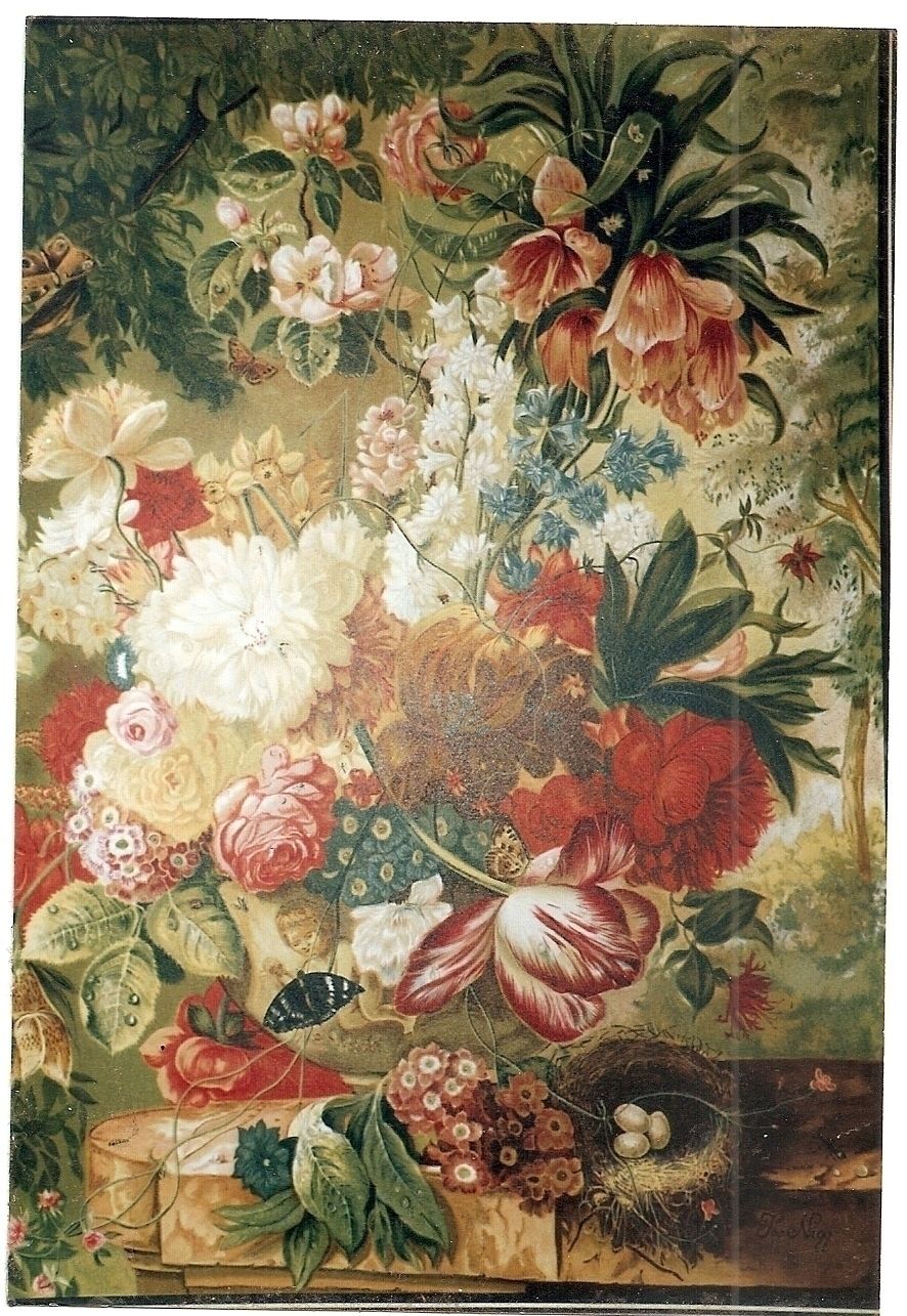 Set Of Six  Botanical Joseph Nigg's Print Of Bouquet Of Flowers Wall Art Collectable photo Art