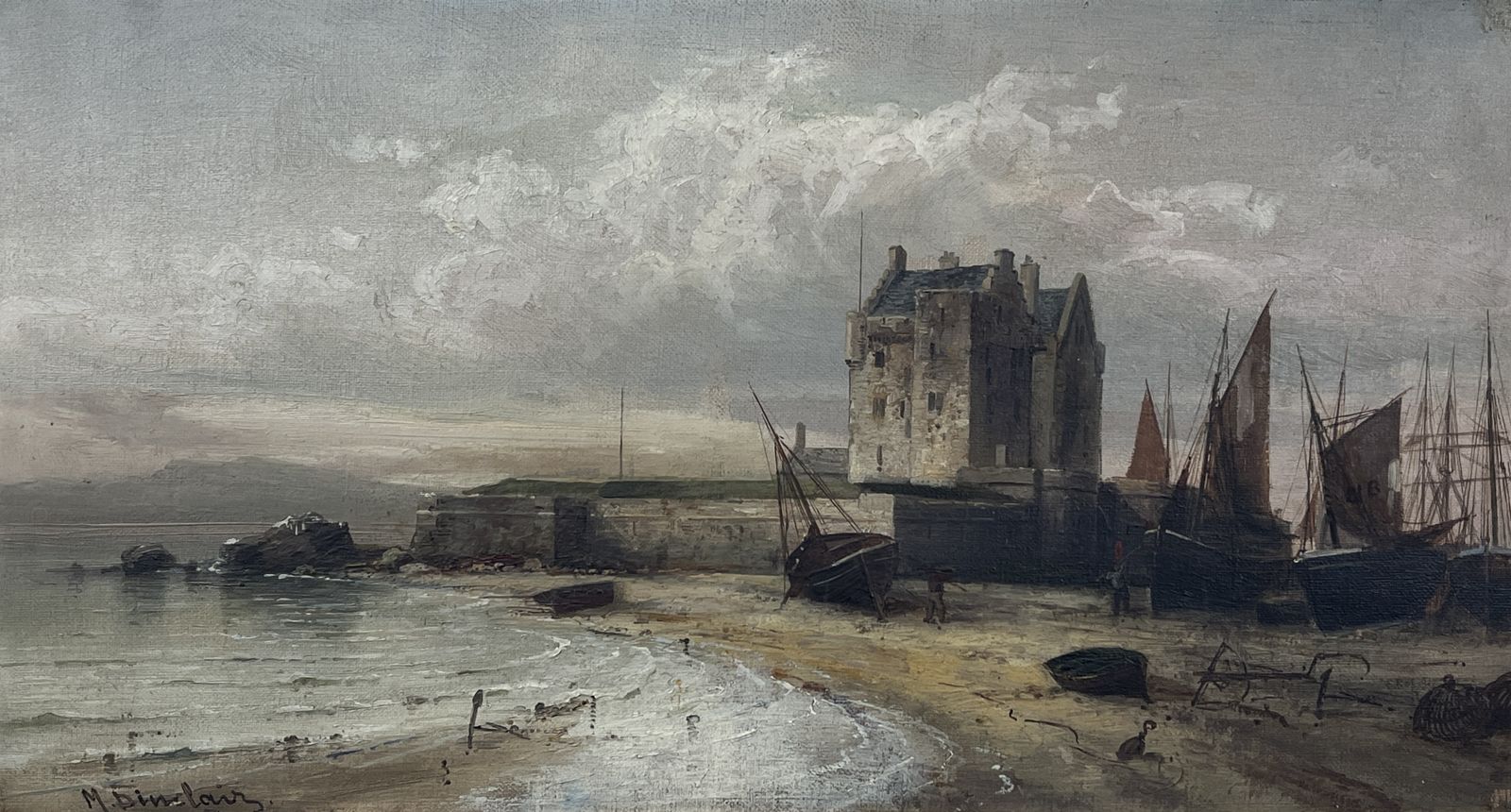 Max Sinclair (1861   1931) Broughty Castle, Dundee, 19th Century photo for sale