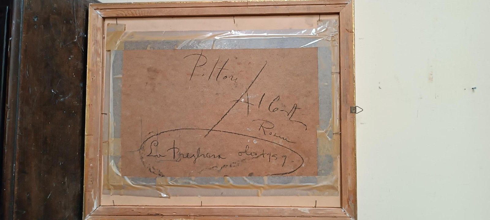 262.0 Large Oil Painting On Canvas Alberto Alberti (1894 1974) 1959 Female Figure photo