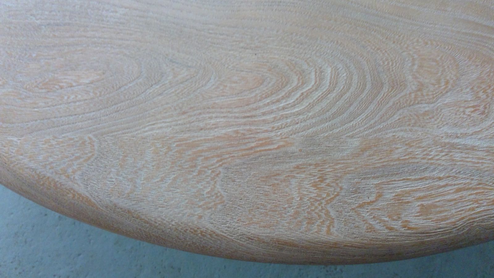 Cerused Ercol Limed Elm Butterfly Leaf Dining Table photo vinterior