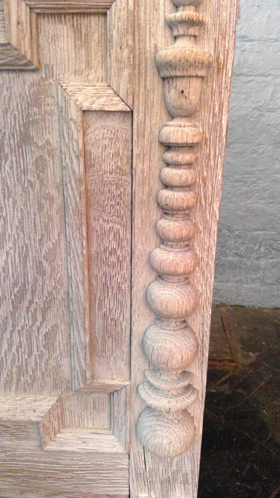 Antique Mock Jacobean Style Limed Oak Mule Chest With Lift Up Top photo vintage