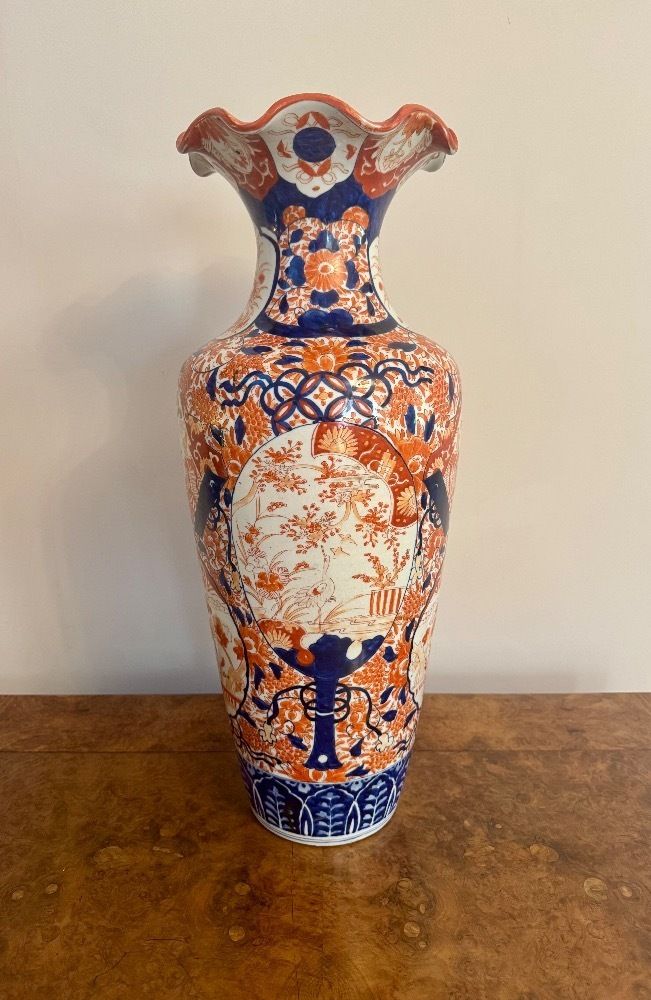 Outstanding Quality Large Antique Japanese Imari Floor Standing Vase