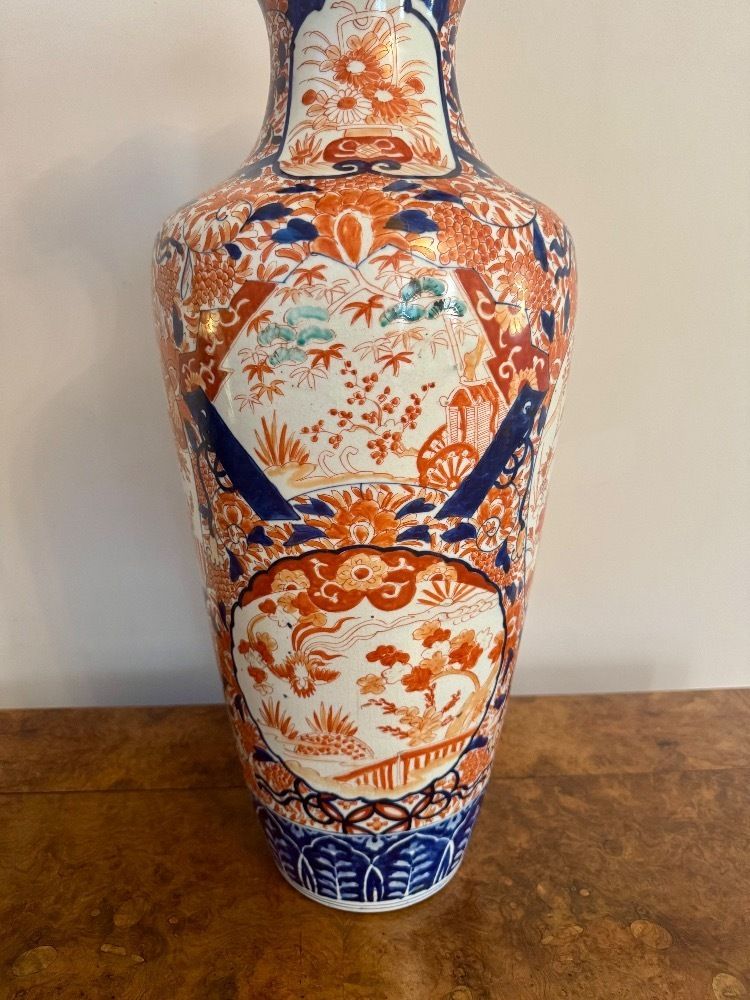photo furniture Outstanding Quality Large Antique Japanese Imari Floor Standing Vase