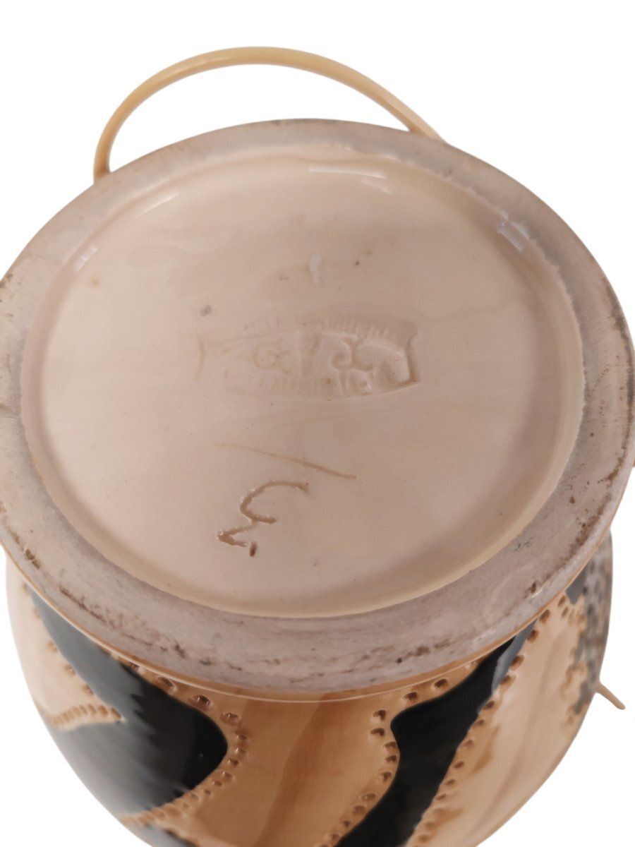 Grandjean Jourdan Ceramic Lamp, Vallauris. photo buy