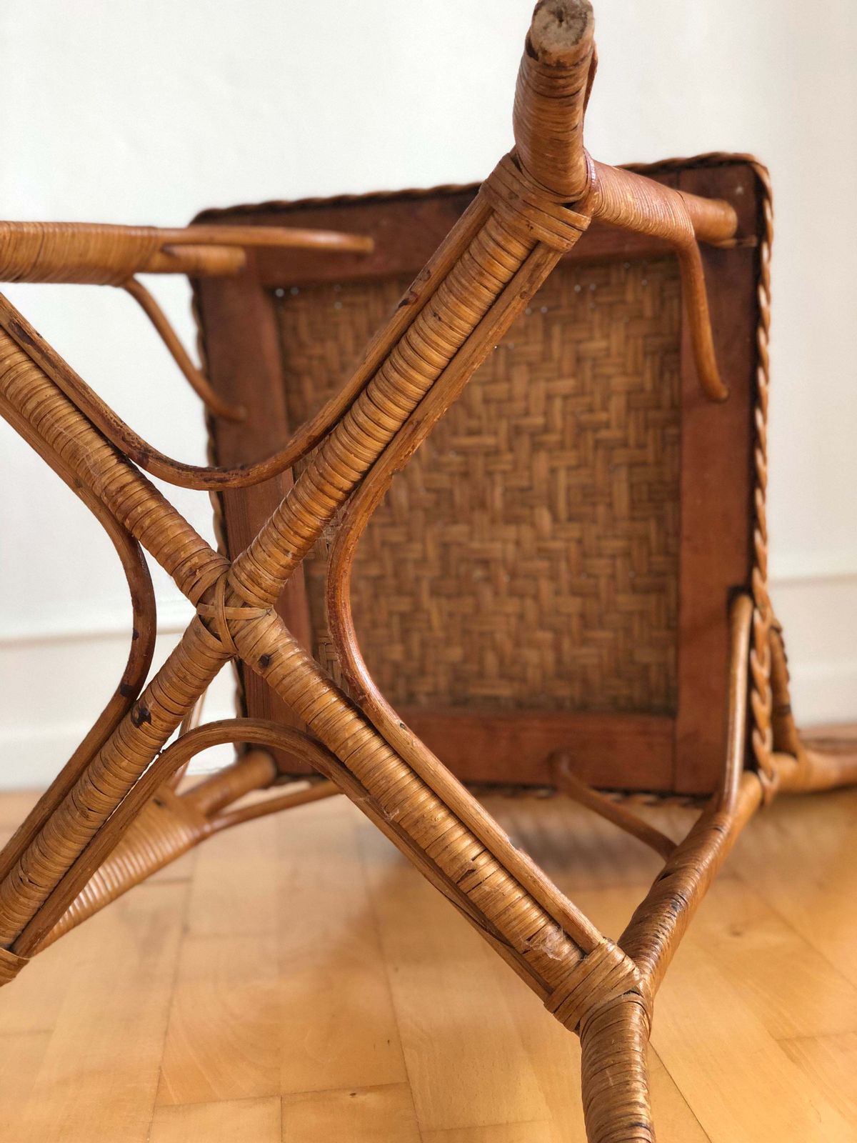 photo vinterior Vintage Rattan Chair By R. Wengler, Copenhagen