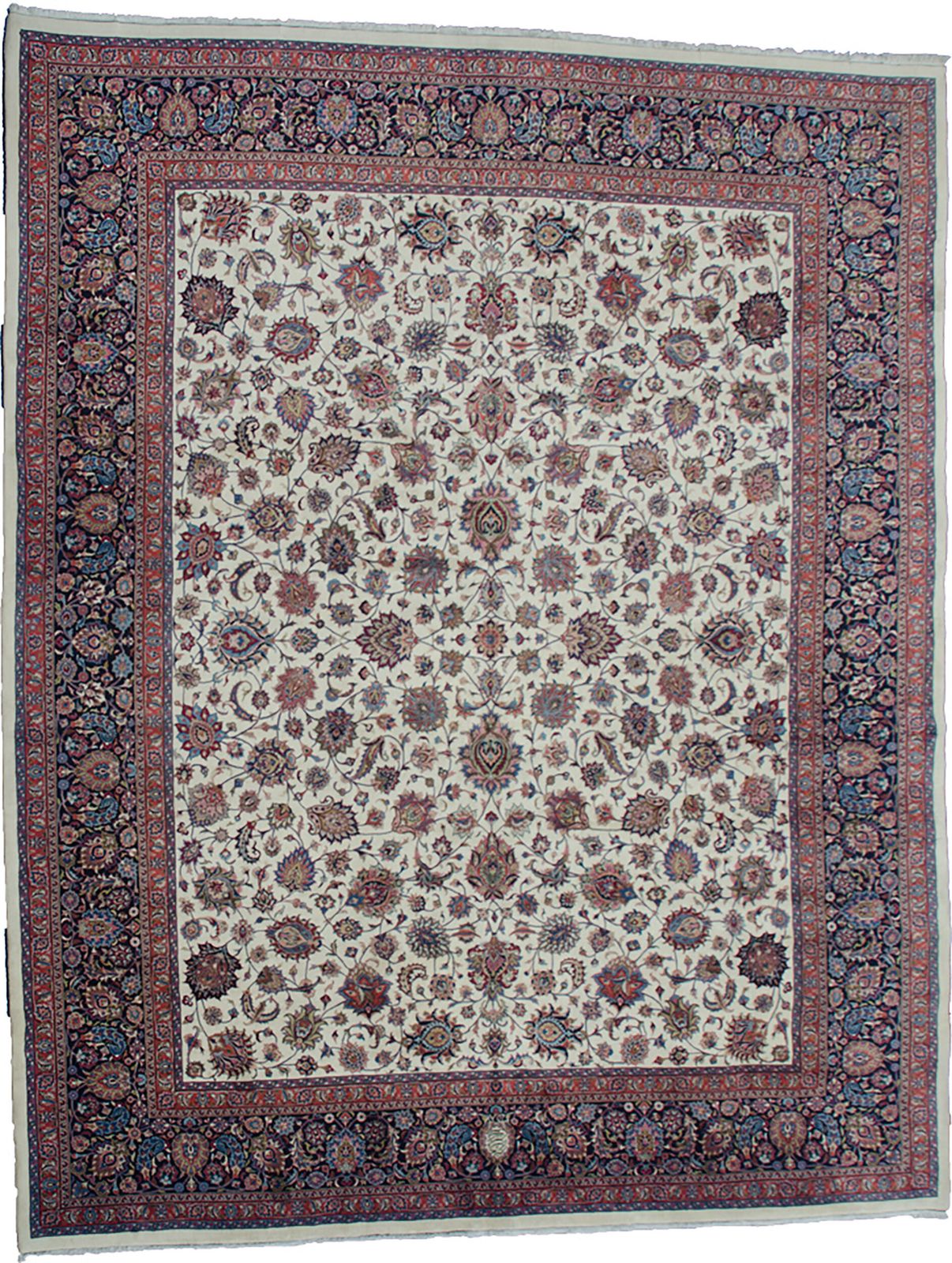 Vintage “Astane Ghods” Mashad Carpet 492x396cm