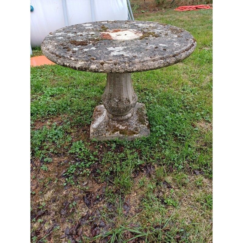 1960s Scrap Cement Garden Table photo buy