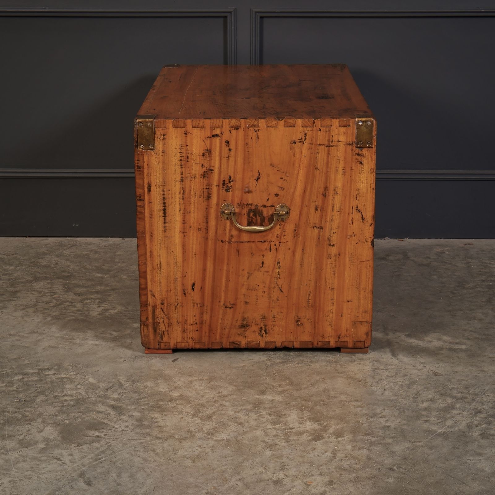 Camphor Wood Campaign Chest Coffee Table photo vintage