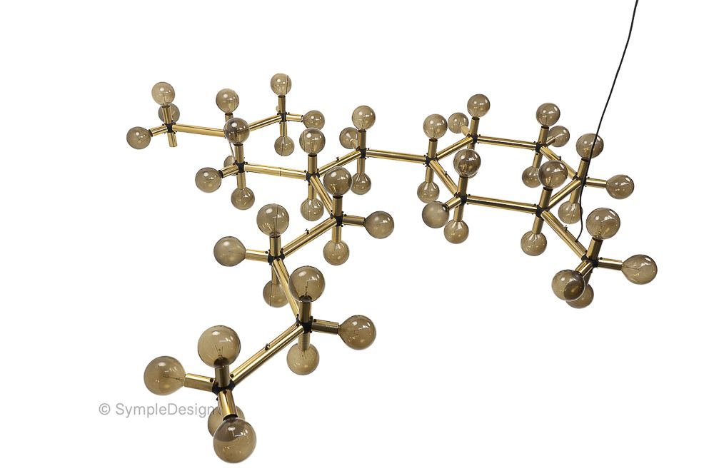 photo vinterior Atomic Ceiling Lamp By Haussmann For Swisslamps International, 1960s