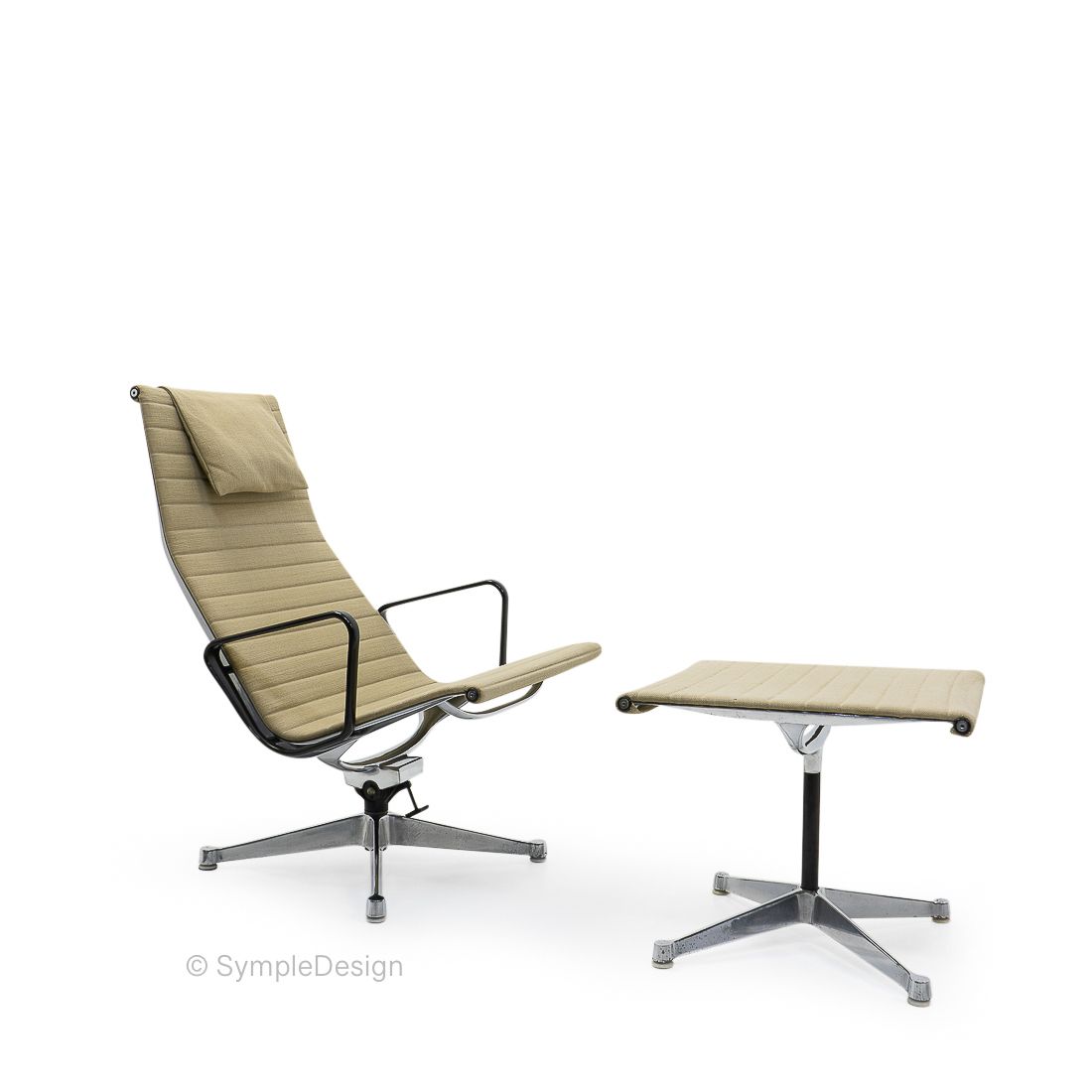 Eames Alu Group Lounge Set By Herman Miller, 1970s photo furniture