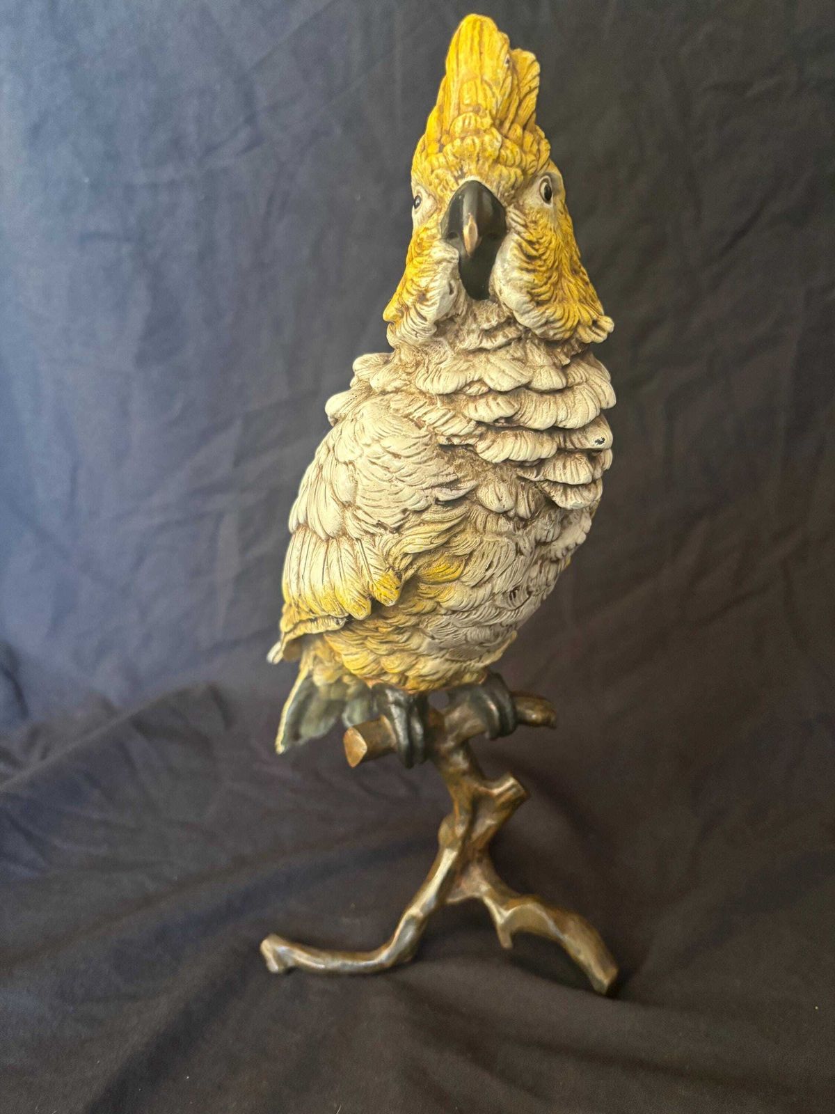 Bergman: Large Austrian Cold Painted Bronze Model Of A Cockatoo photo 1300.0