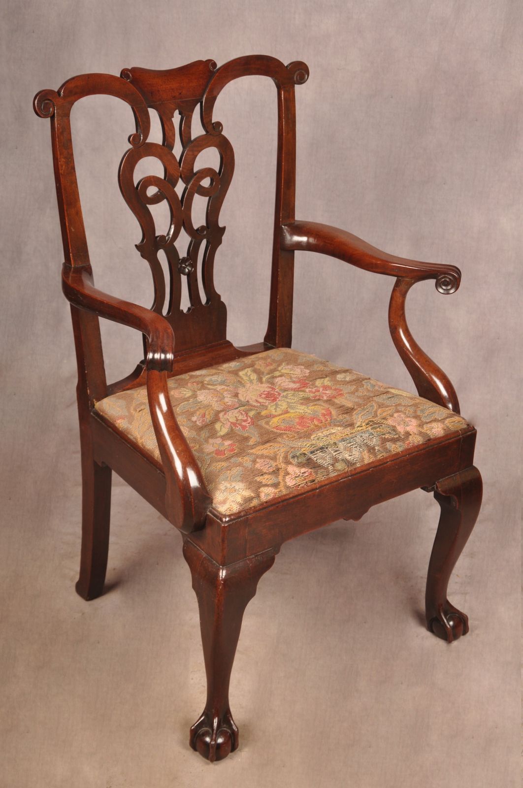 Fine 18th Century Irish Mahogany Armchair photo furniture