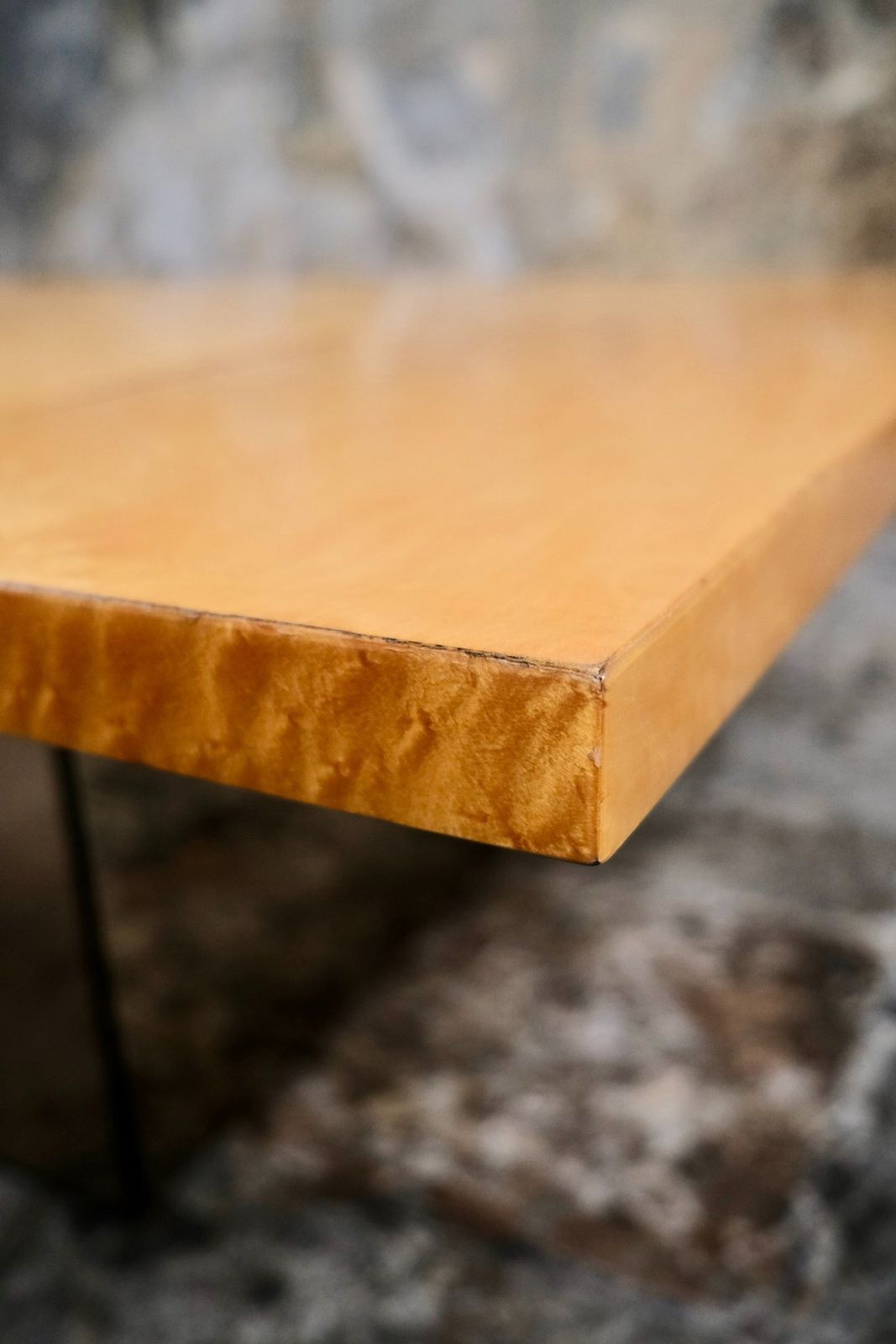 1600.0 Ash Burl Wood Coffee Table By Paul Michel For Roche Bobois, France, 1980s photo