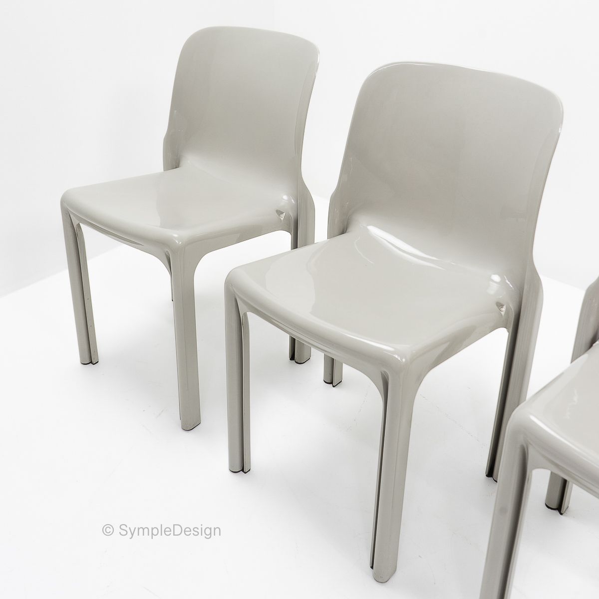 Selene Chairs By Vico Magistretti For Artemide, 1960s, Set Of 8 photo vintage