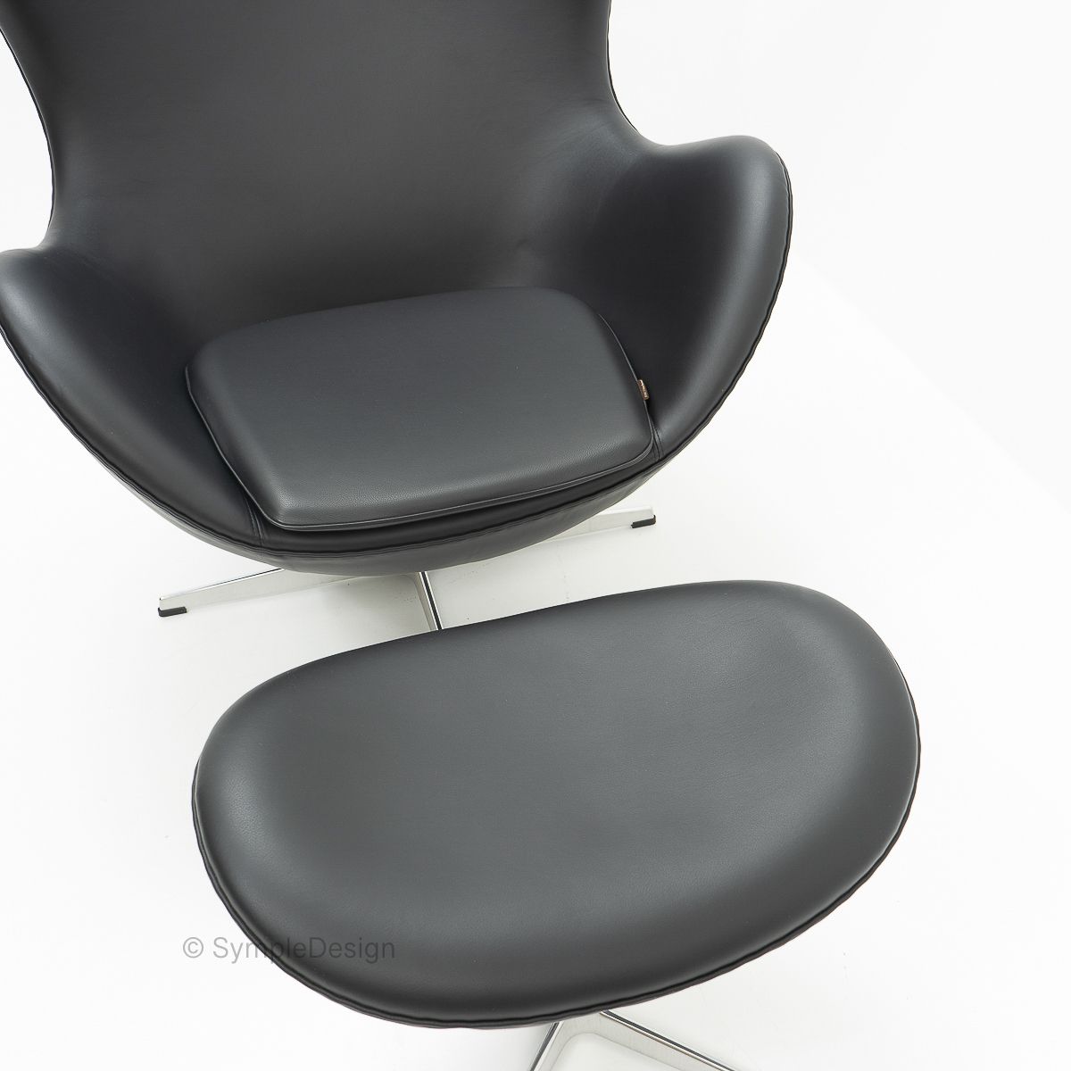 10500.0 Egg Chair And Ottoman By Arne Jacobsen For Fritz Hansen, 2000s photo