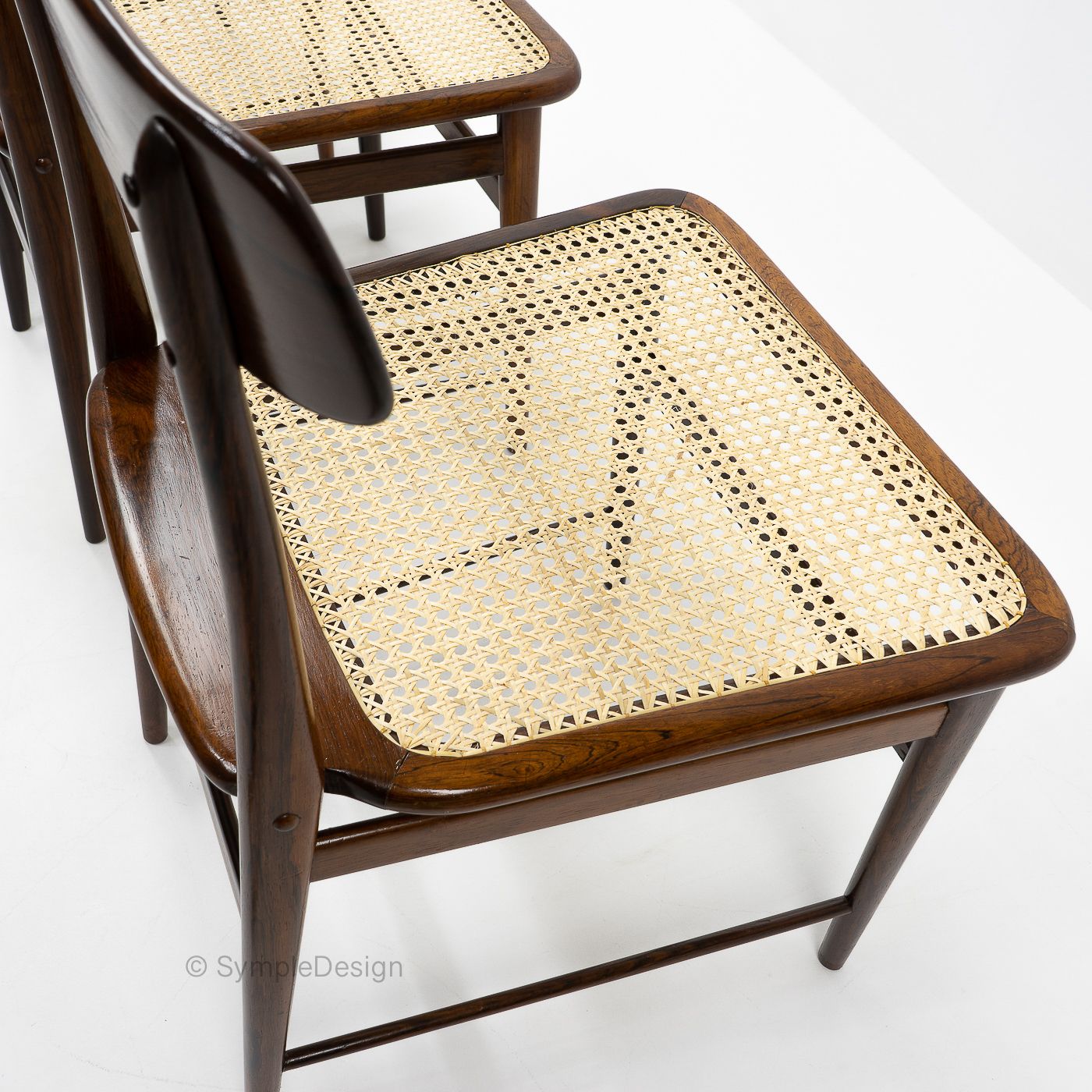Furniture Sergio Rodrigues, Lucio Chairs For Oca Brazil, 1950s photo