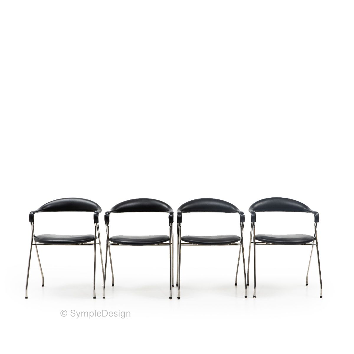 Swiss Design Classic Hans Eichenberger Saffa Chairs, Set Of Four, 1980s photo furniture