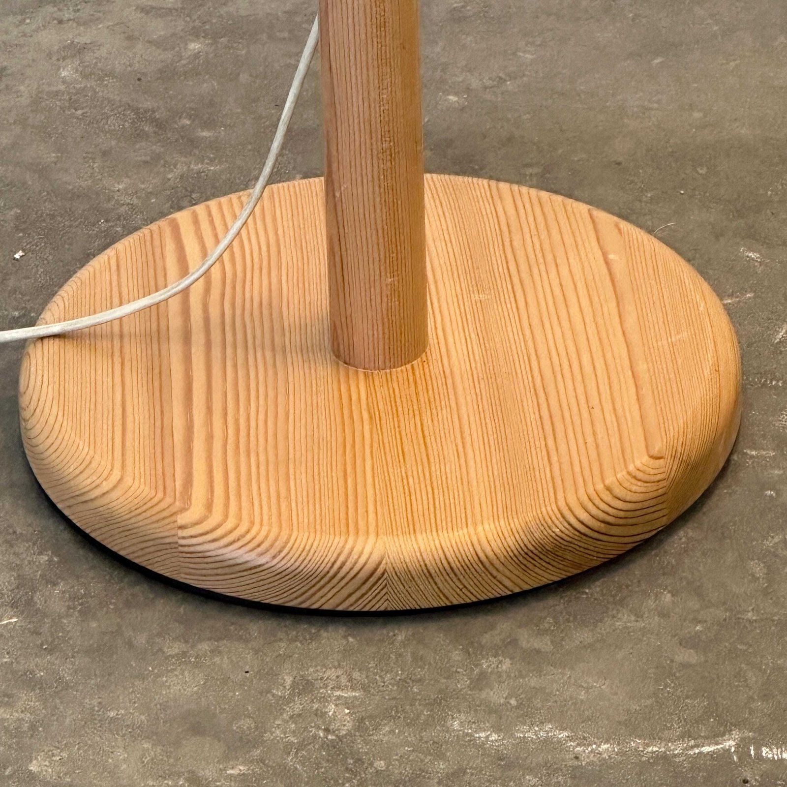 Scandinavische Grenen Vloerlamp Met Verstelbare Arm En Linnen Kap, Jaren 1970 photo buy