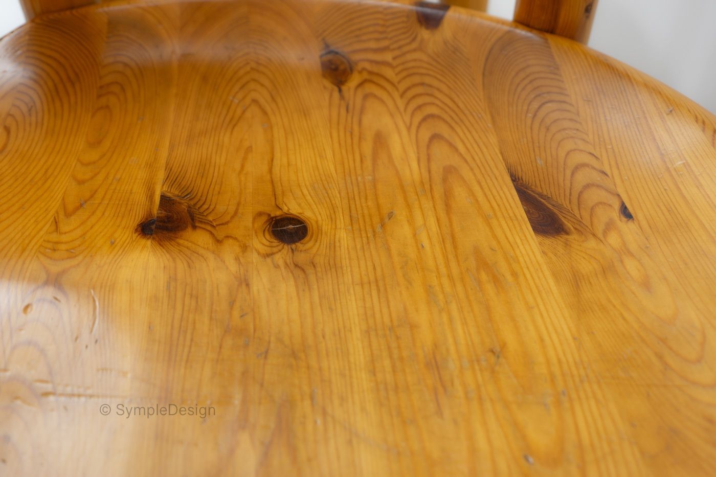photo vintage Pinewood Carver Chairs By Rainer Daumiller, 1970s